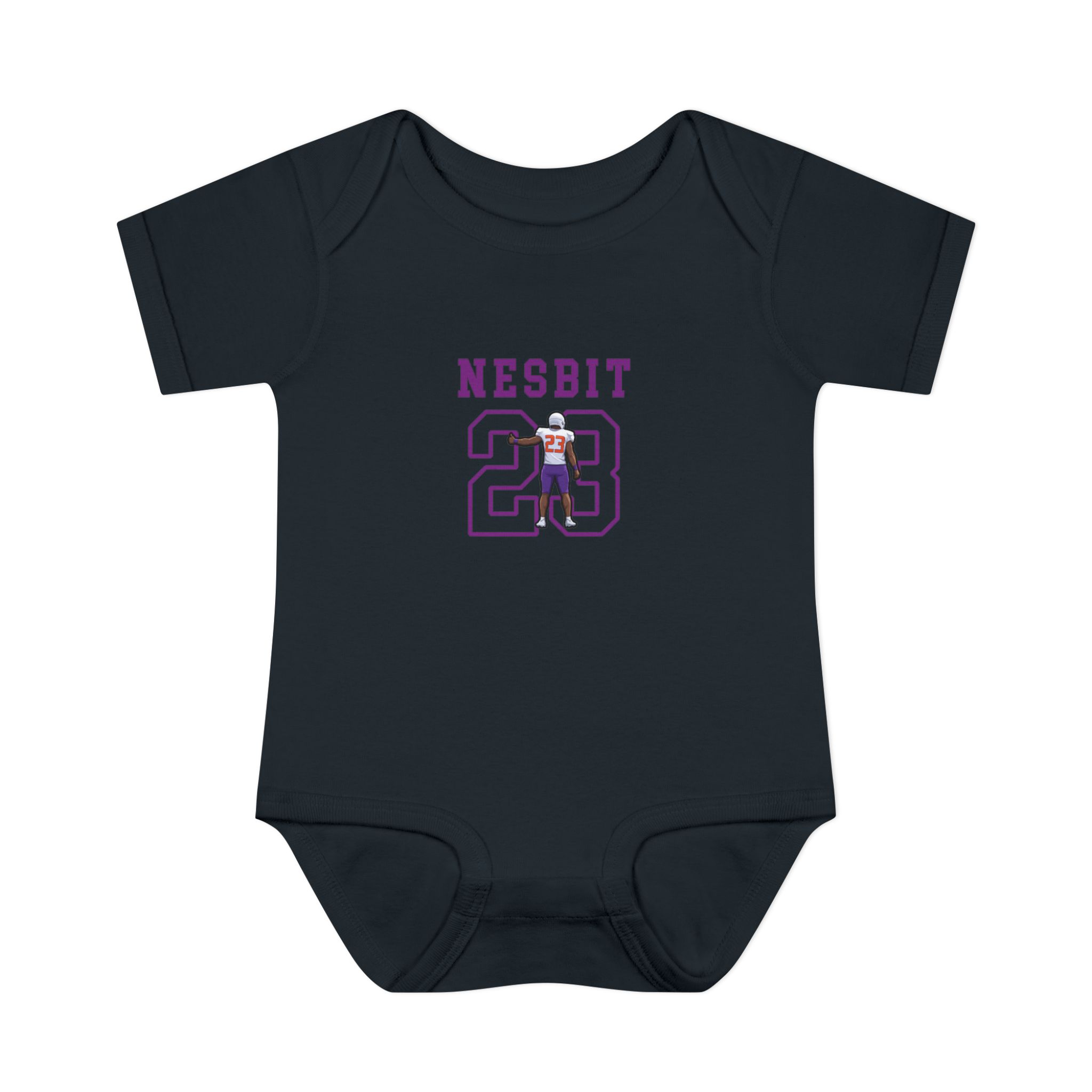 Baby Onesie — character_shirsey in Black