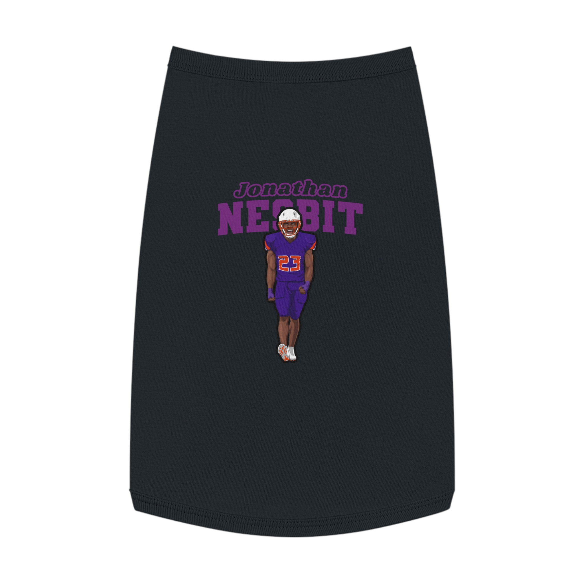 Pet Tank Top — character_name_arch in White