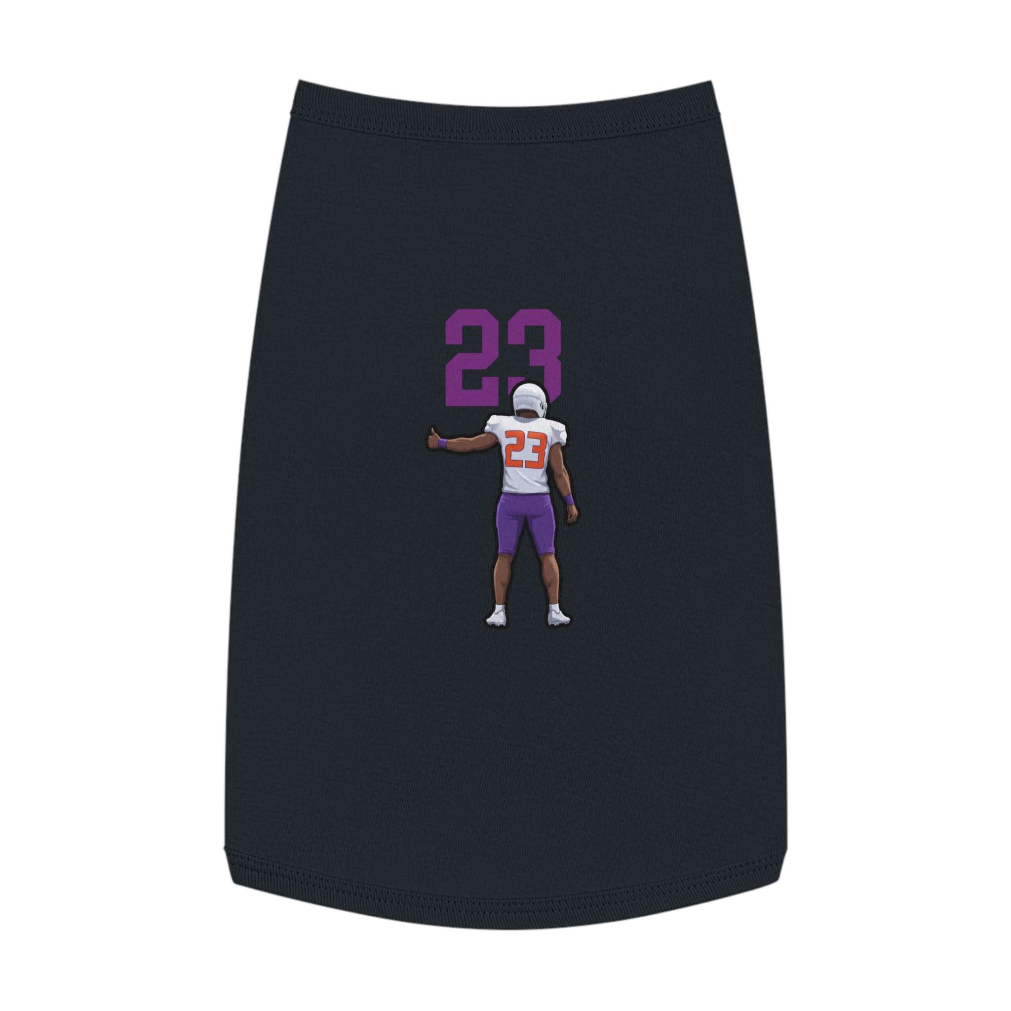 Pet Tank Top — character_number_top in Black