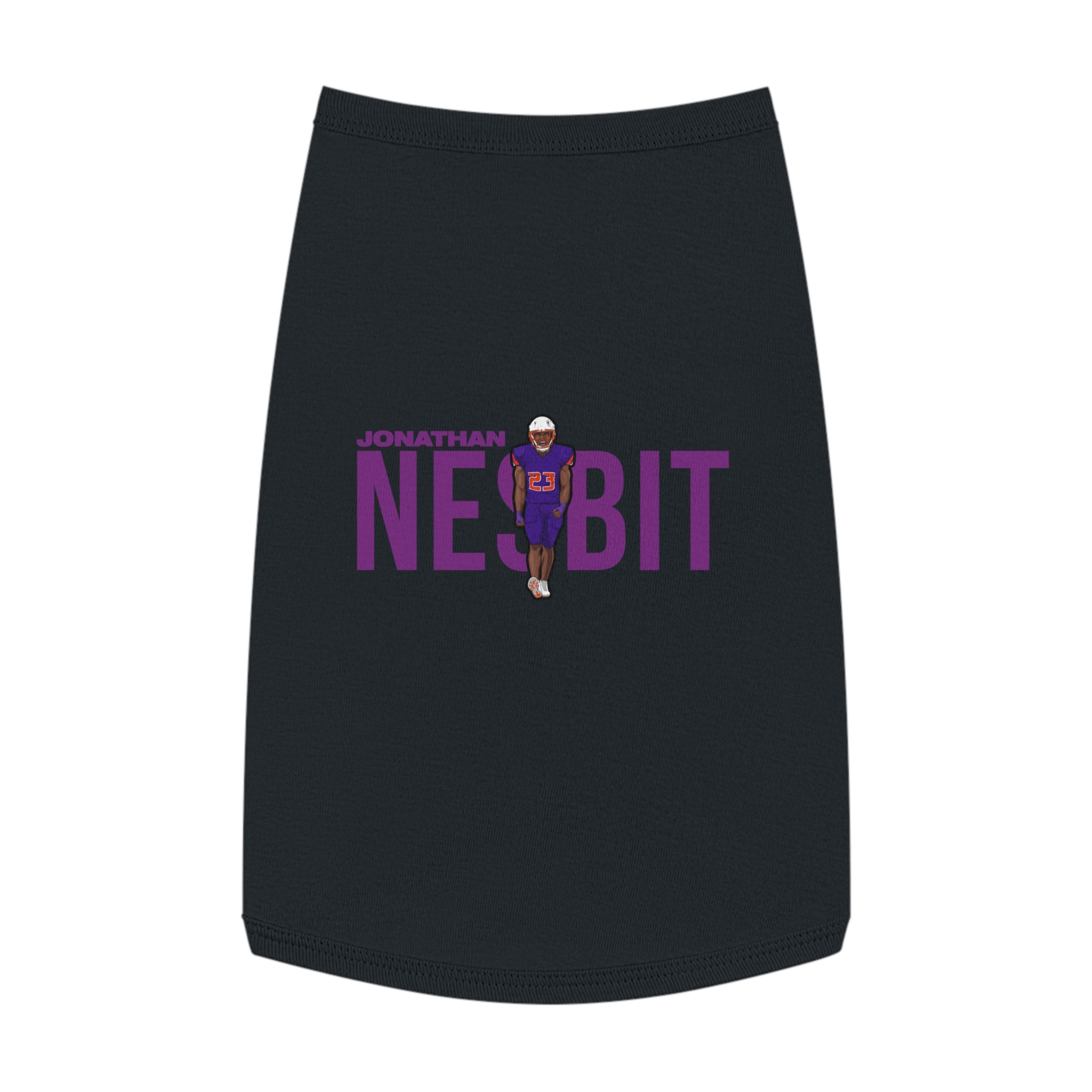 Pet Tank Top — character_player_name in Black