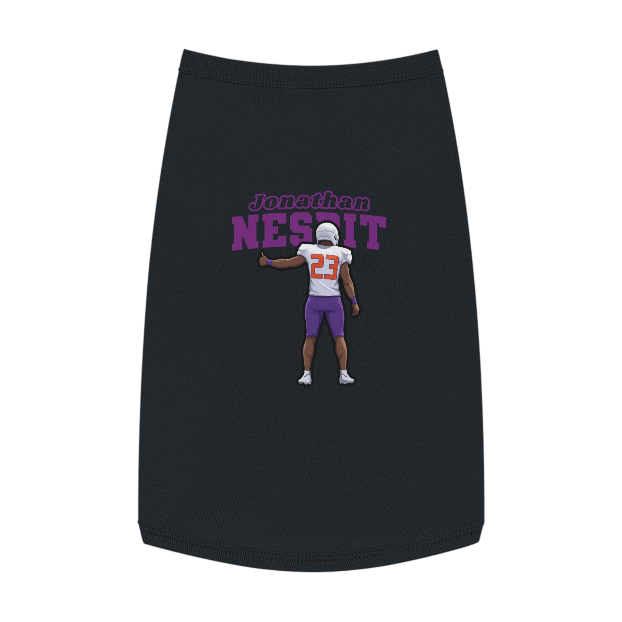 Pet Tank Top — character_name_arch in White