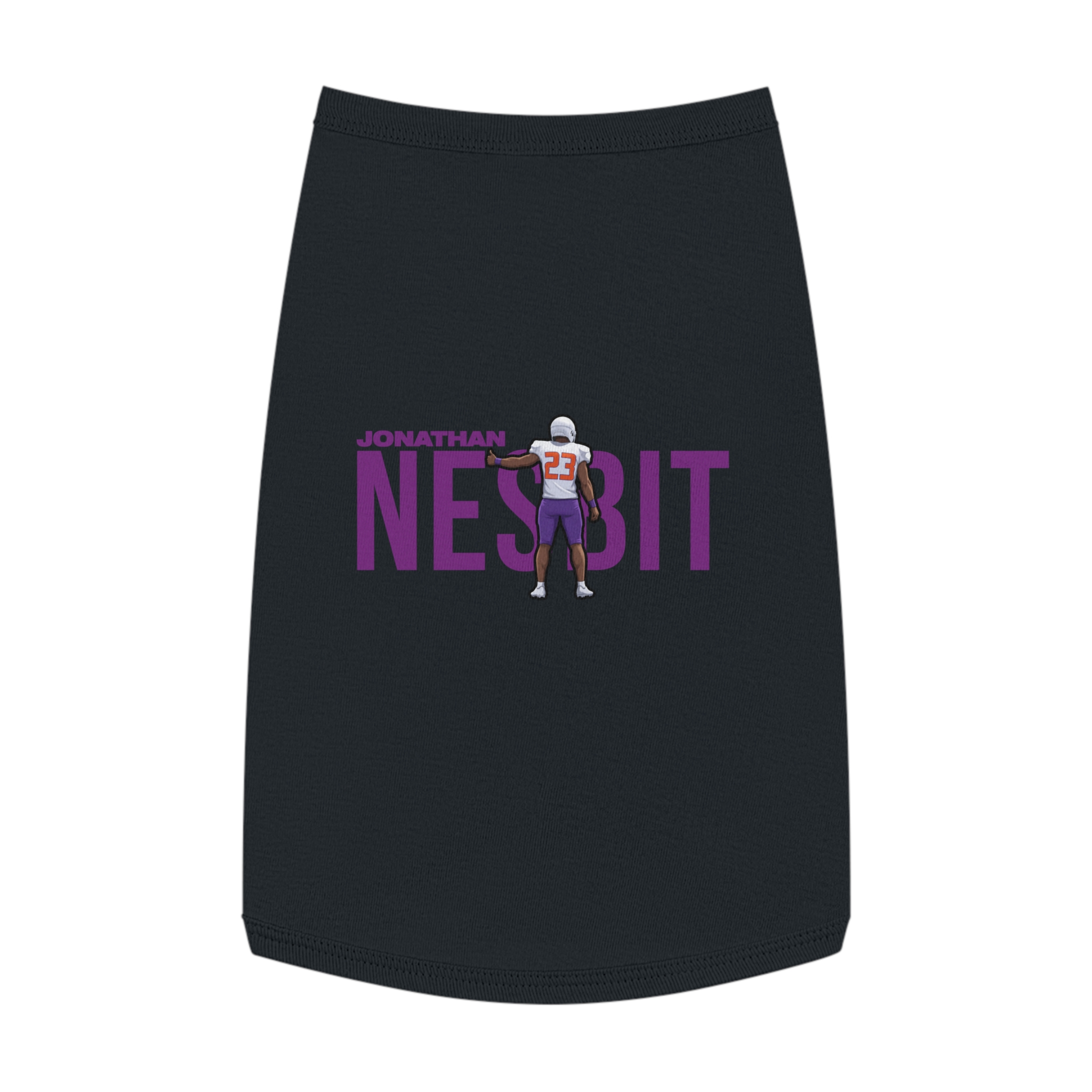 Pet Tank Top — character_player_name in Black