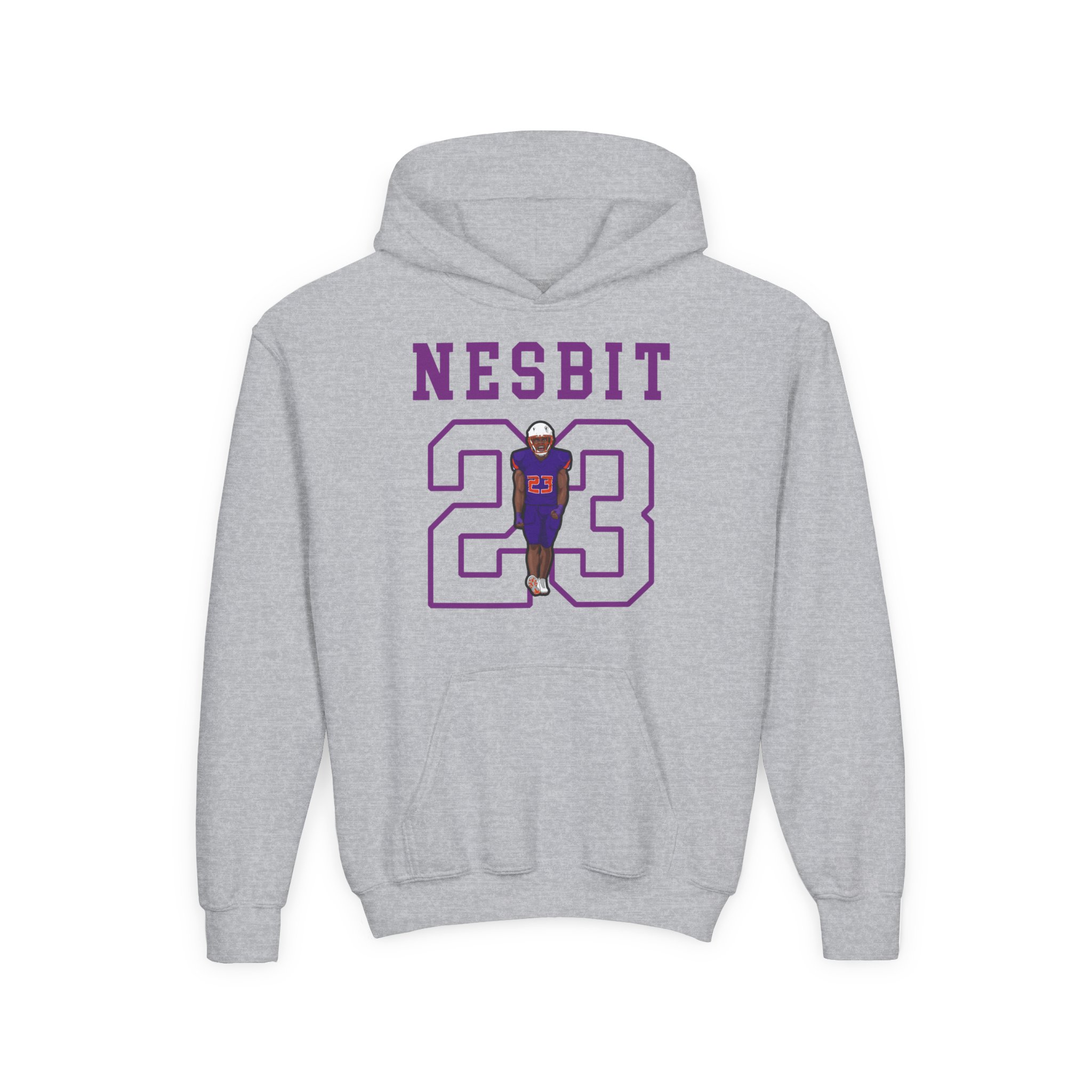 Youth Hoodie — character_shirsey in Grey
