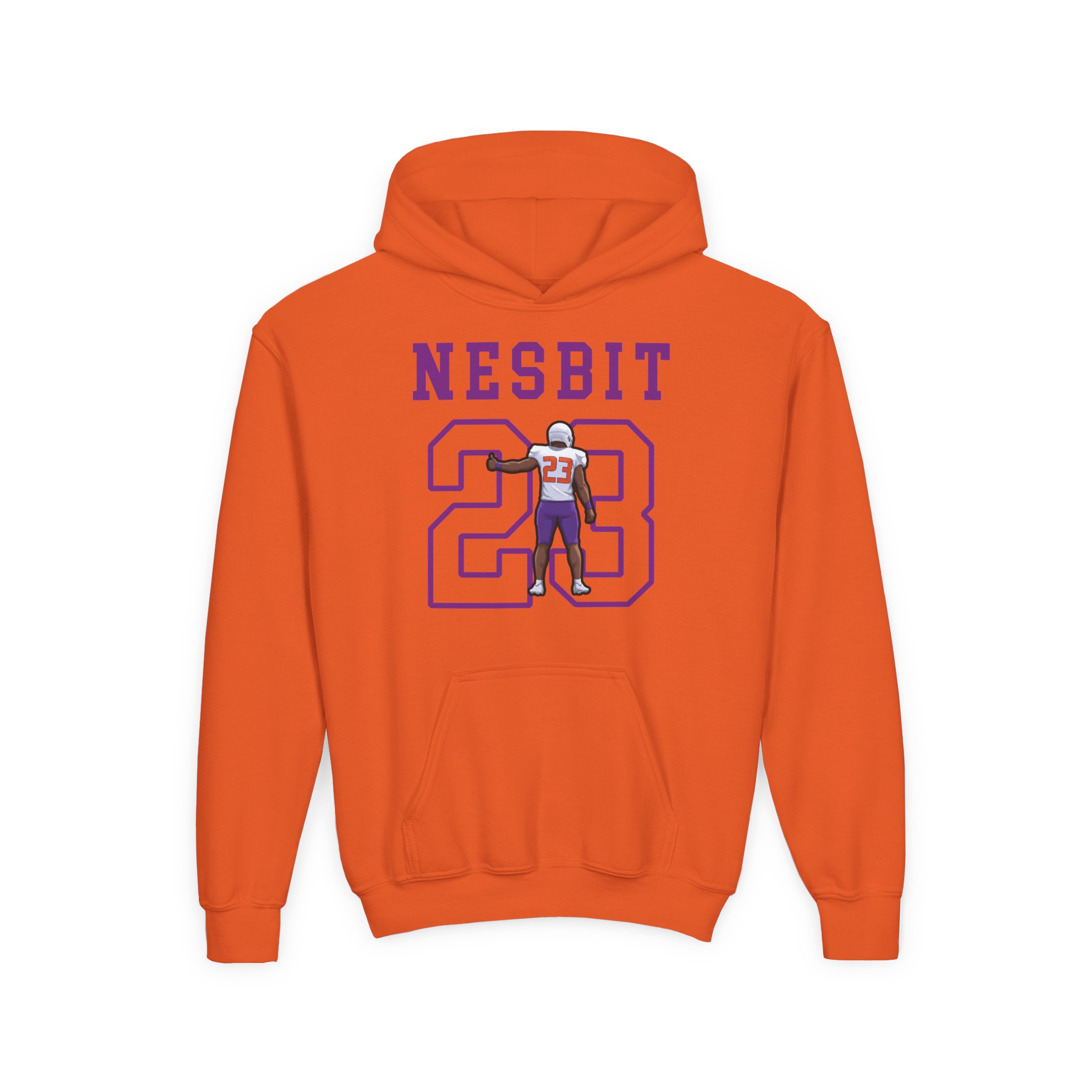 Youth Hoodie — character_shirsey in Orange