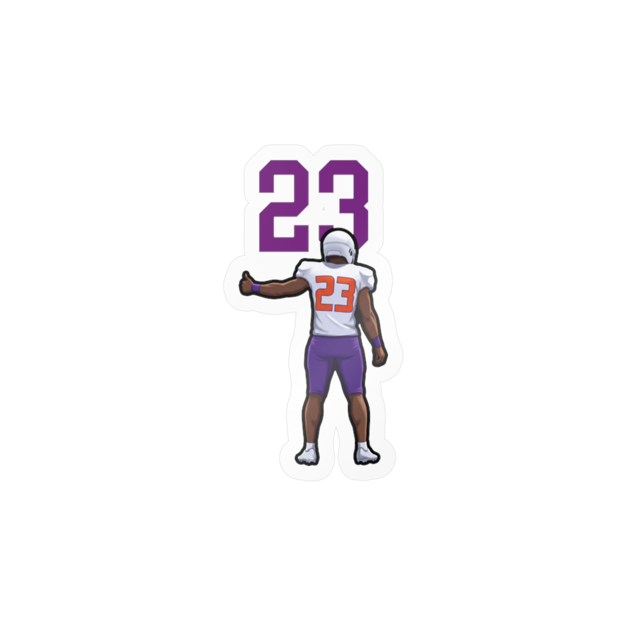 Vinyl Sticker — character_number_top in Classic
