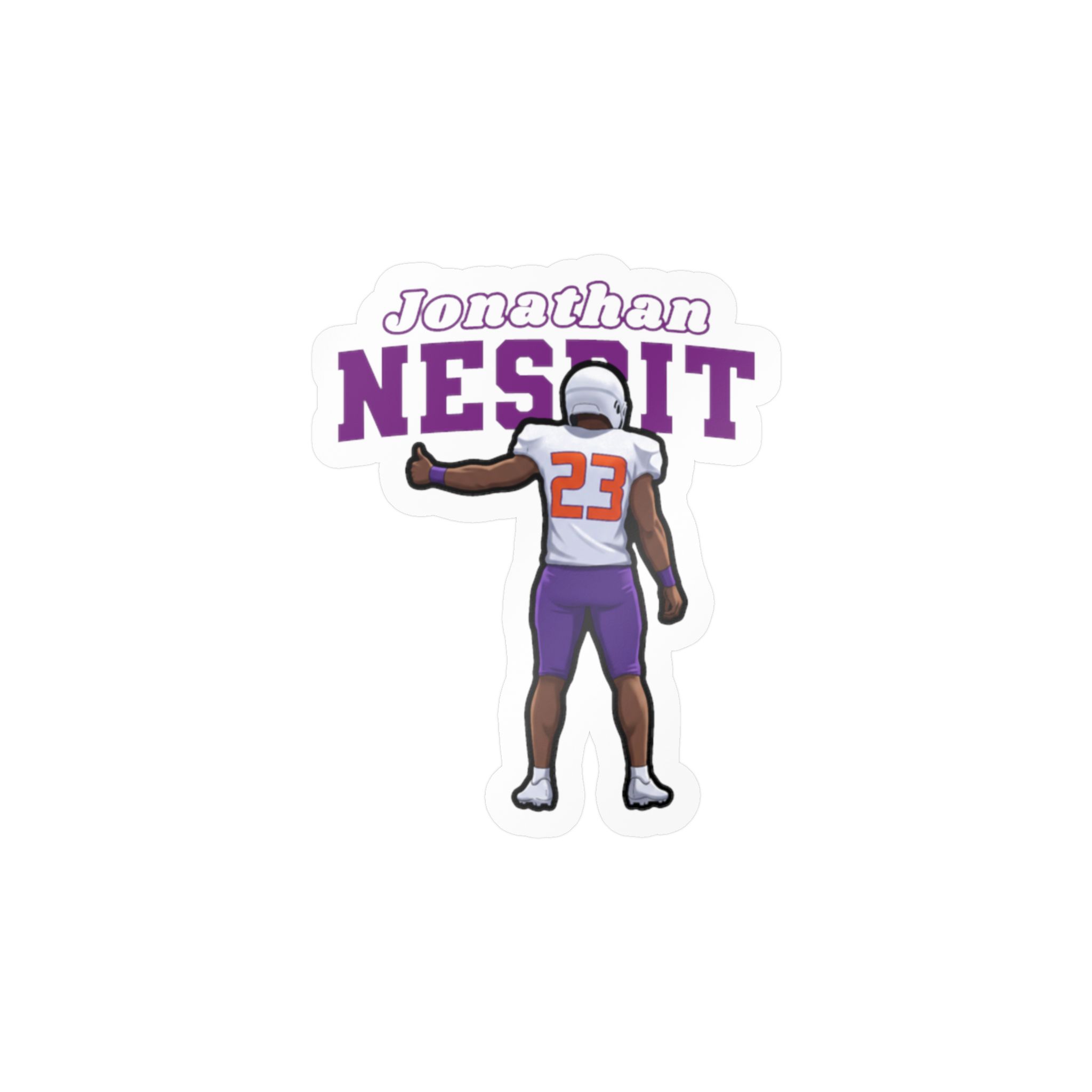 Vinyl Sticker — character_name_arch in Classic