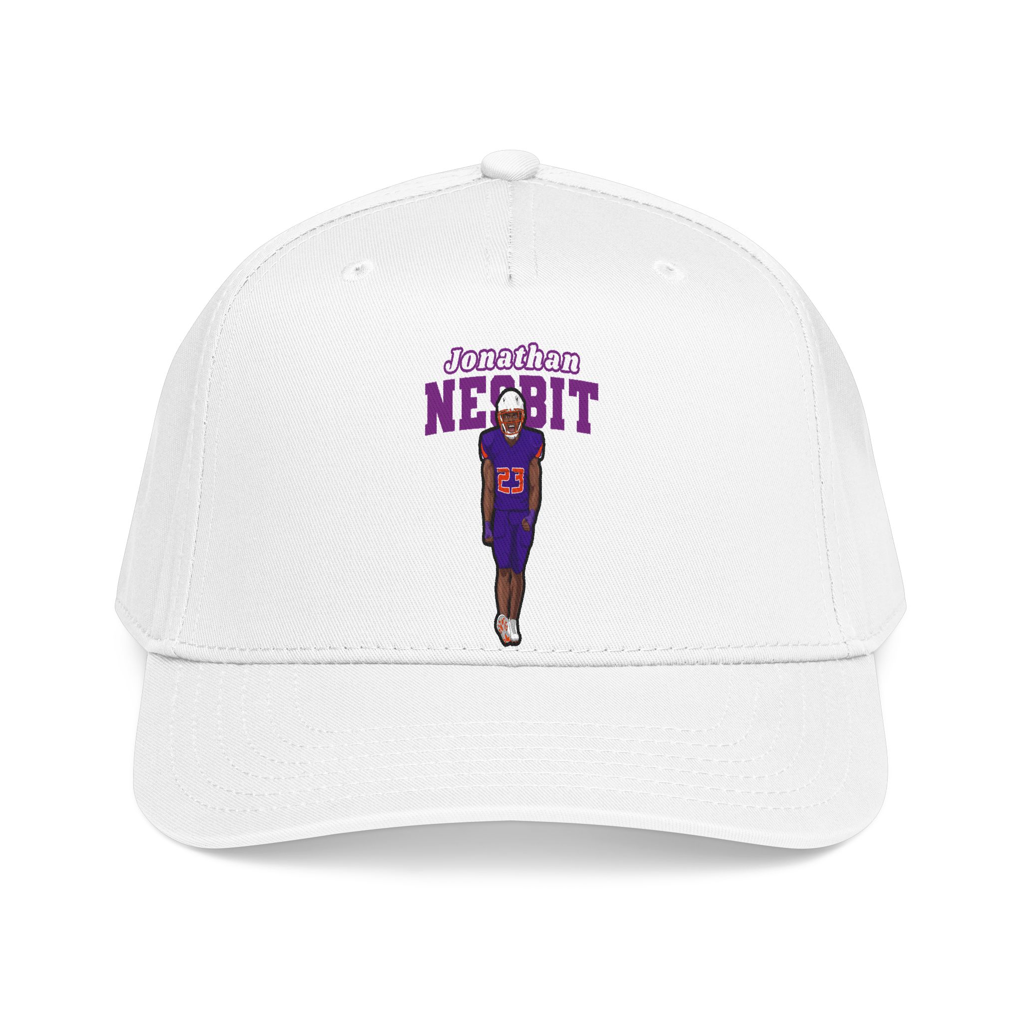 Baseball Cap — character_name_arch in White
