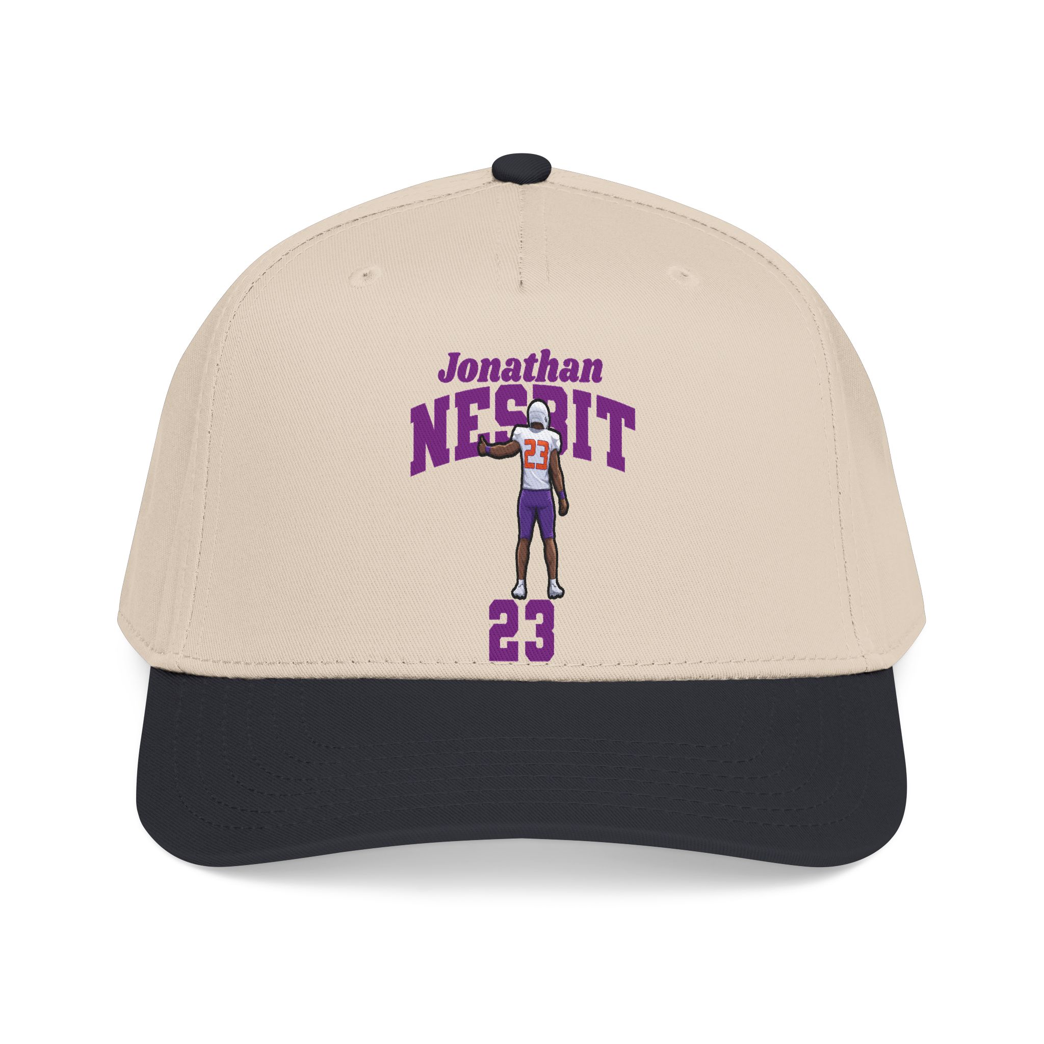 Baseball Cap — character_signature_arch in Black / Natural