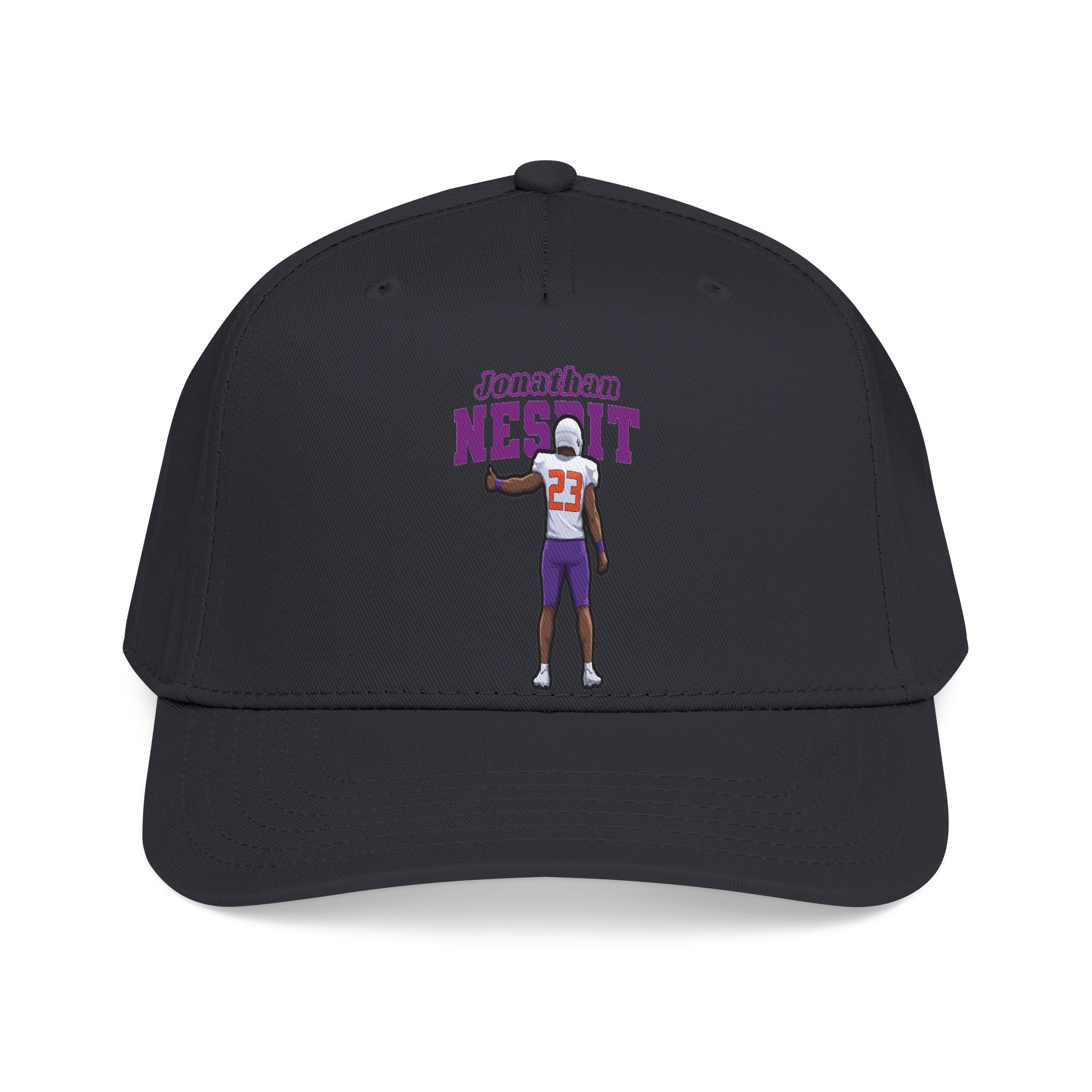 Baseball Cap — character_name_arch in Black
