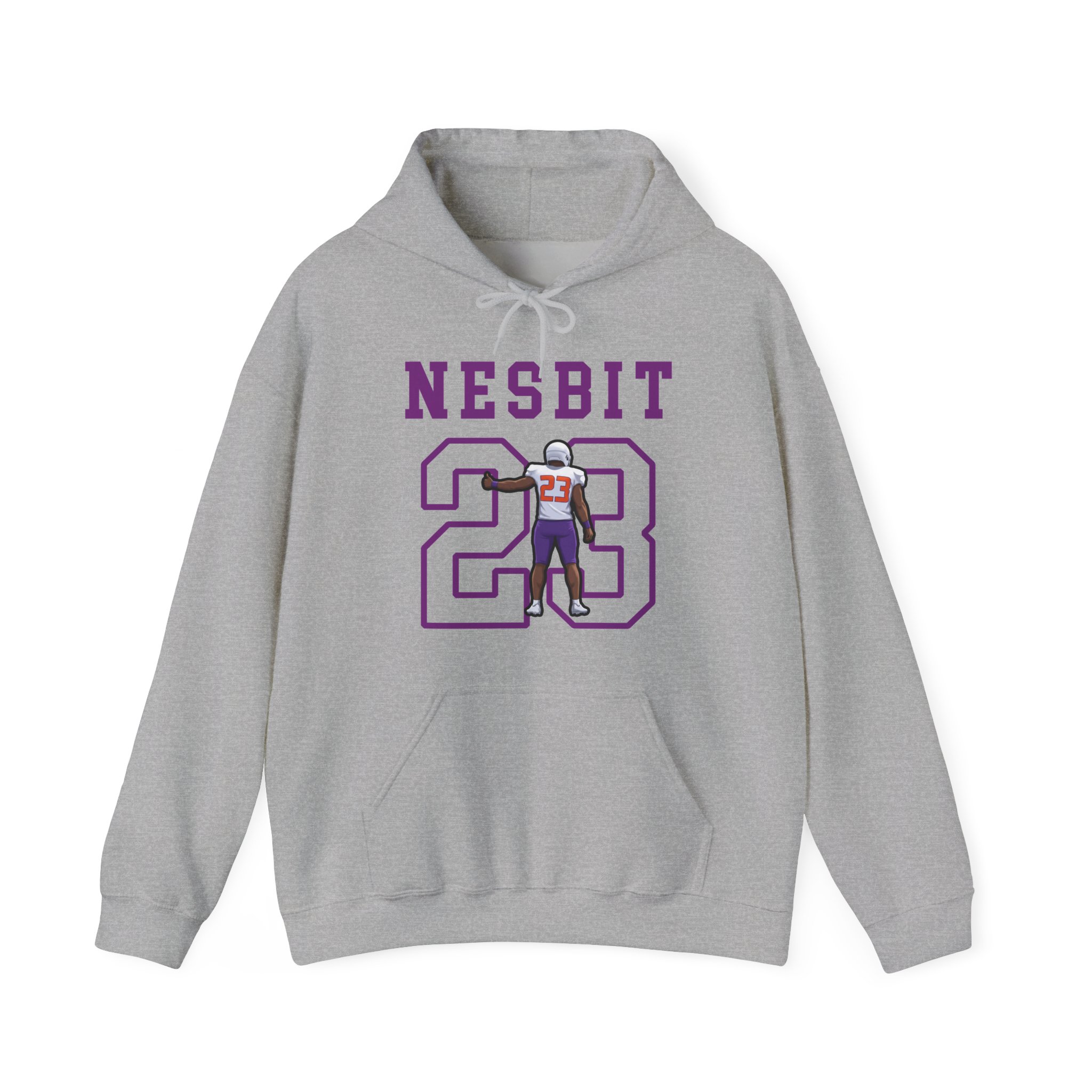 Hoodie — character_shirsey in Grey