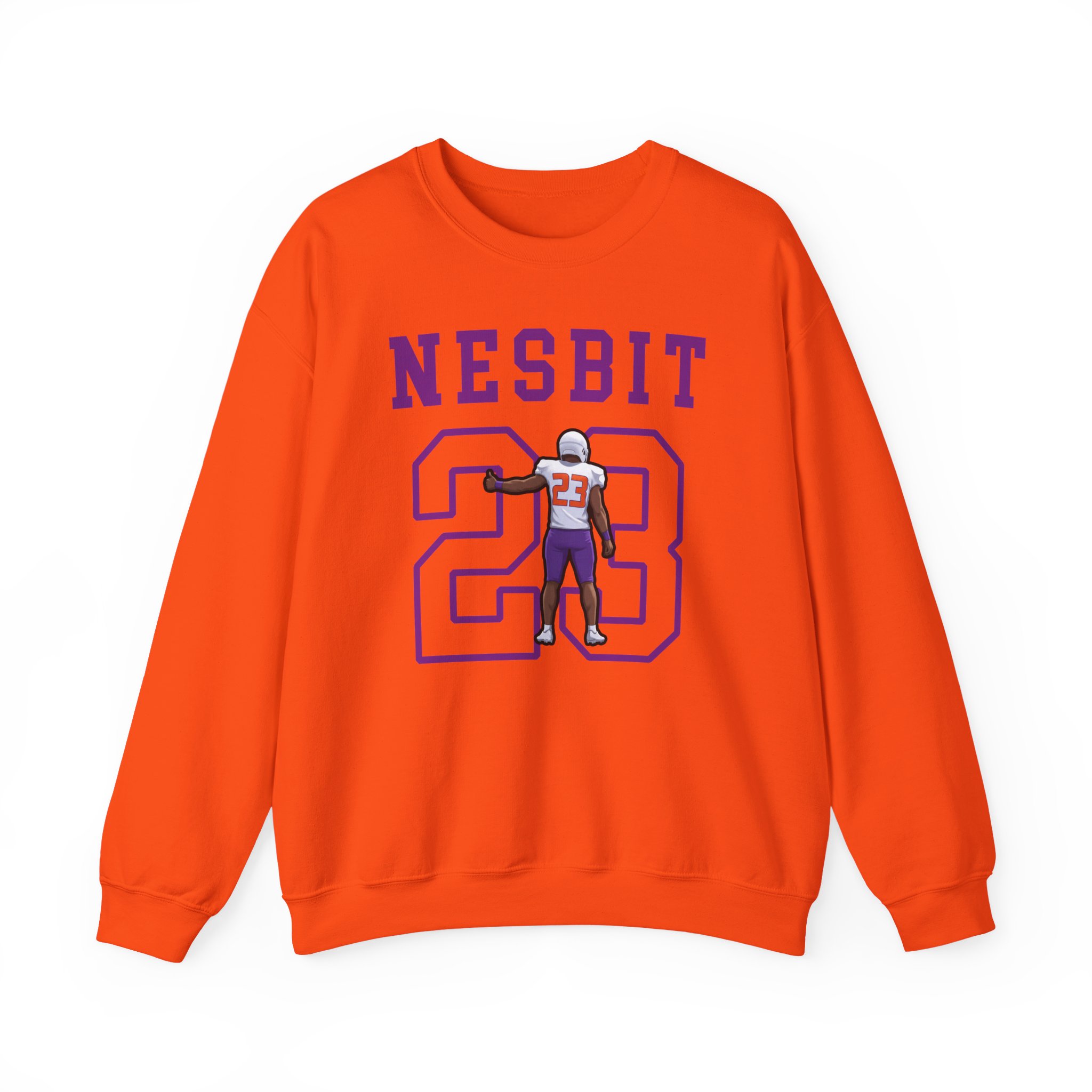 Crewneck Sweatshirt — character_shirsey in Orange