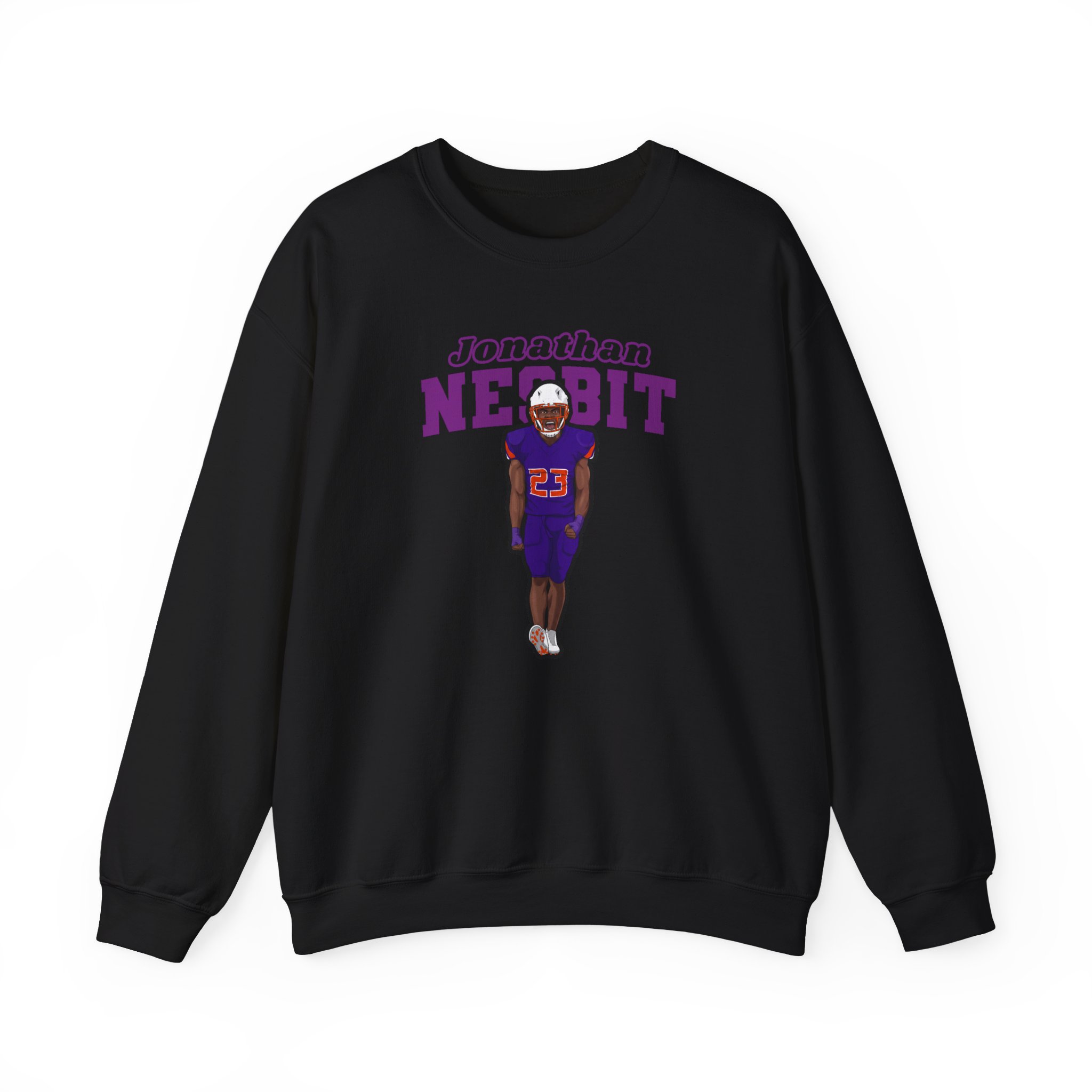Crewneck Sweatshirt — character_name_arch in Black