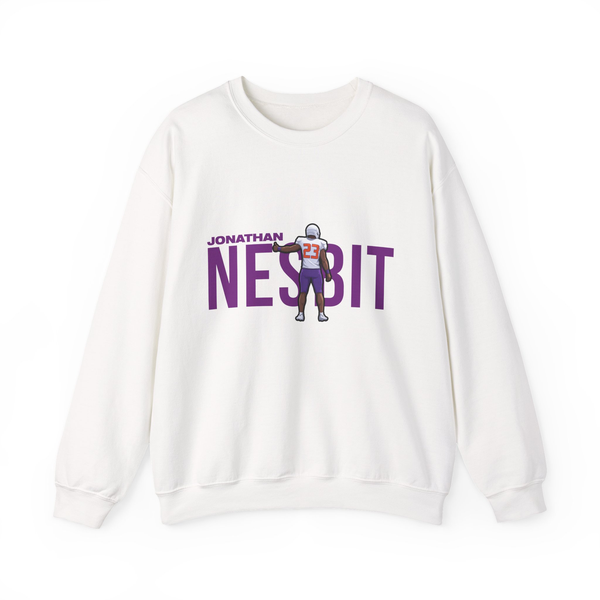 Crewneck Sweatshirt — character_player_name in White