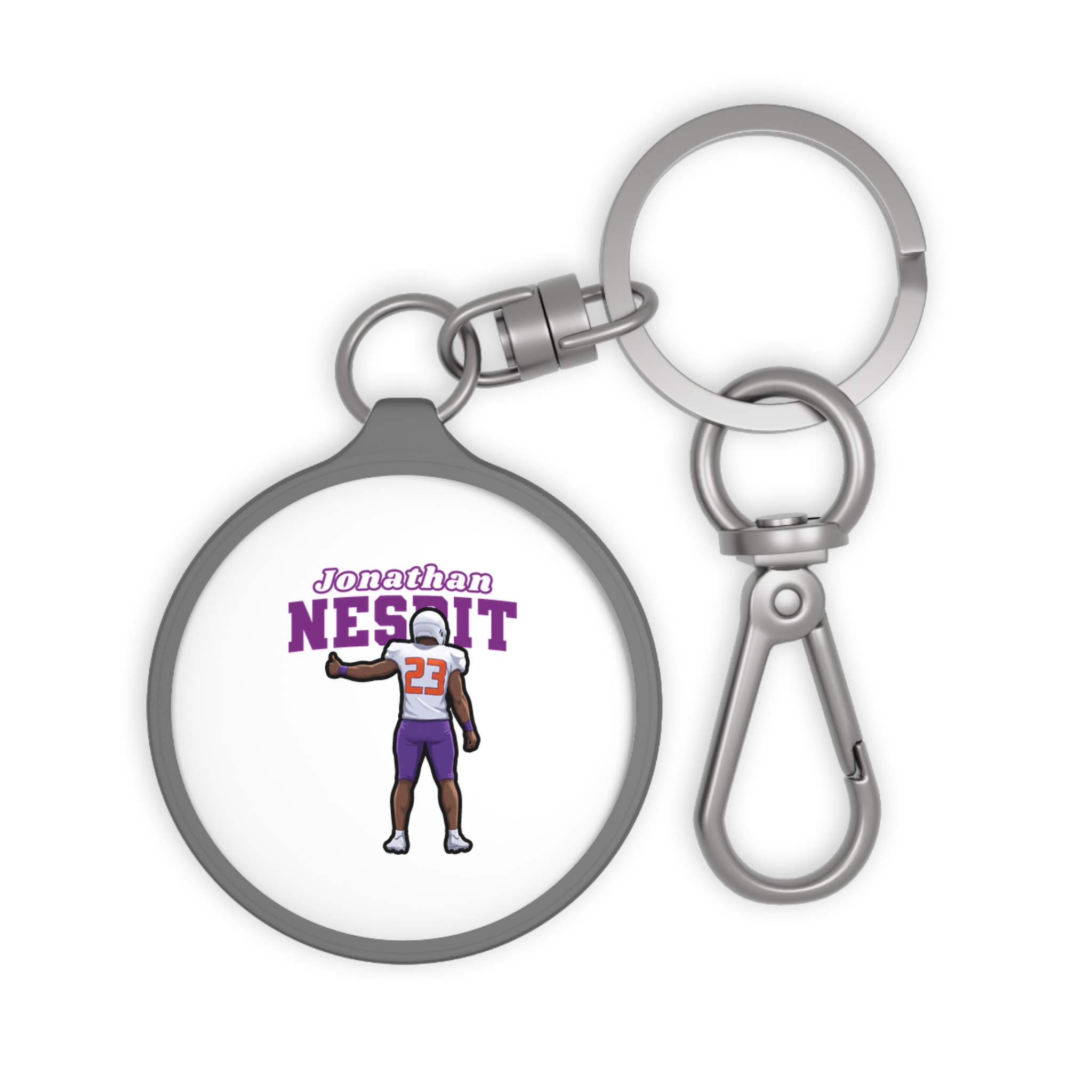 Keychain — character_name_arch in Grey
