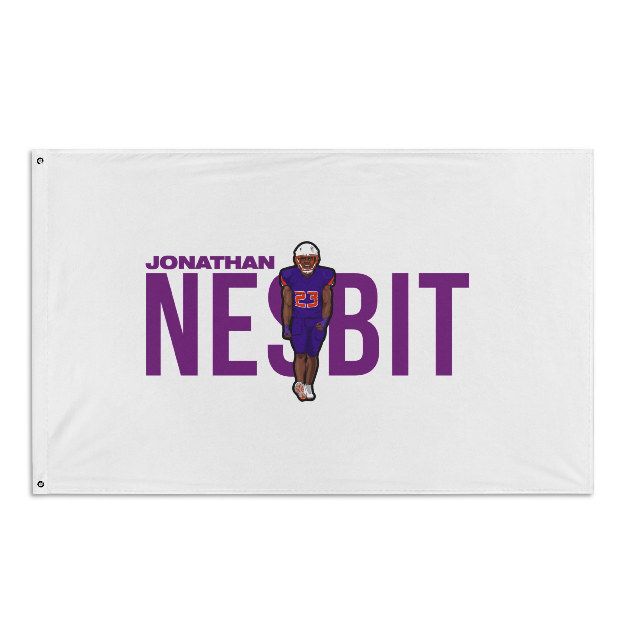 Flag (35 × 56 in) — character_player_name in Classic