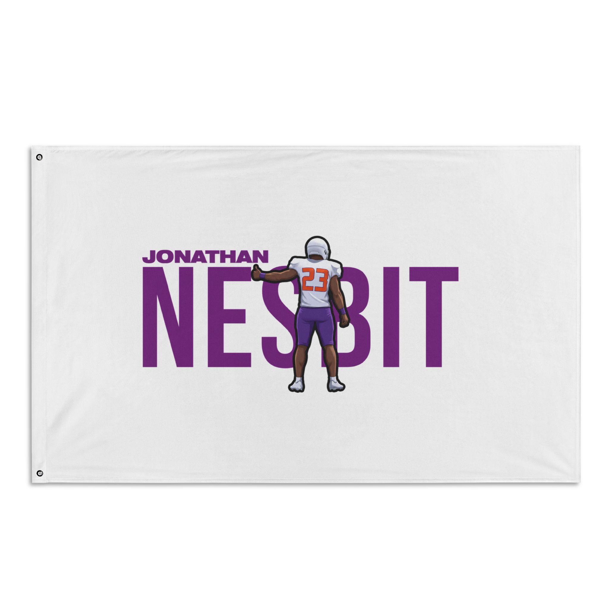 Flag (35 × 56 in) — character_player_name in Classic