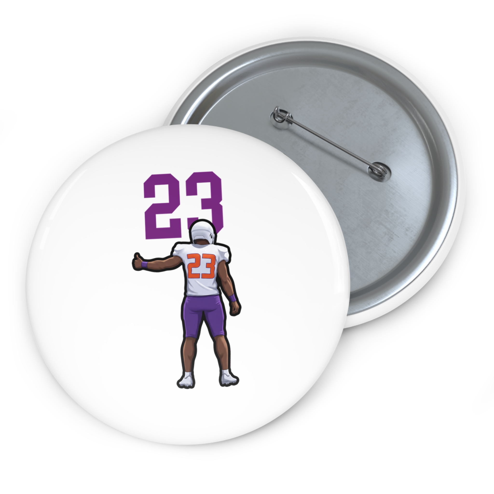 Game Day Pin — character_number_top in Classic