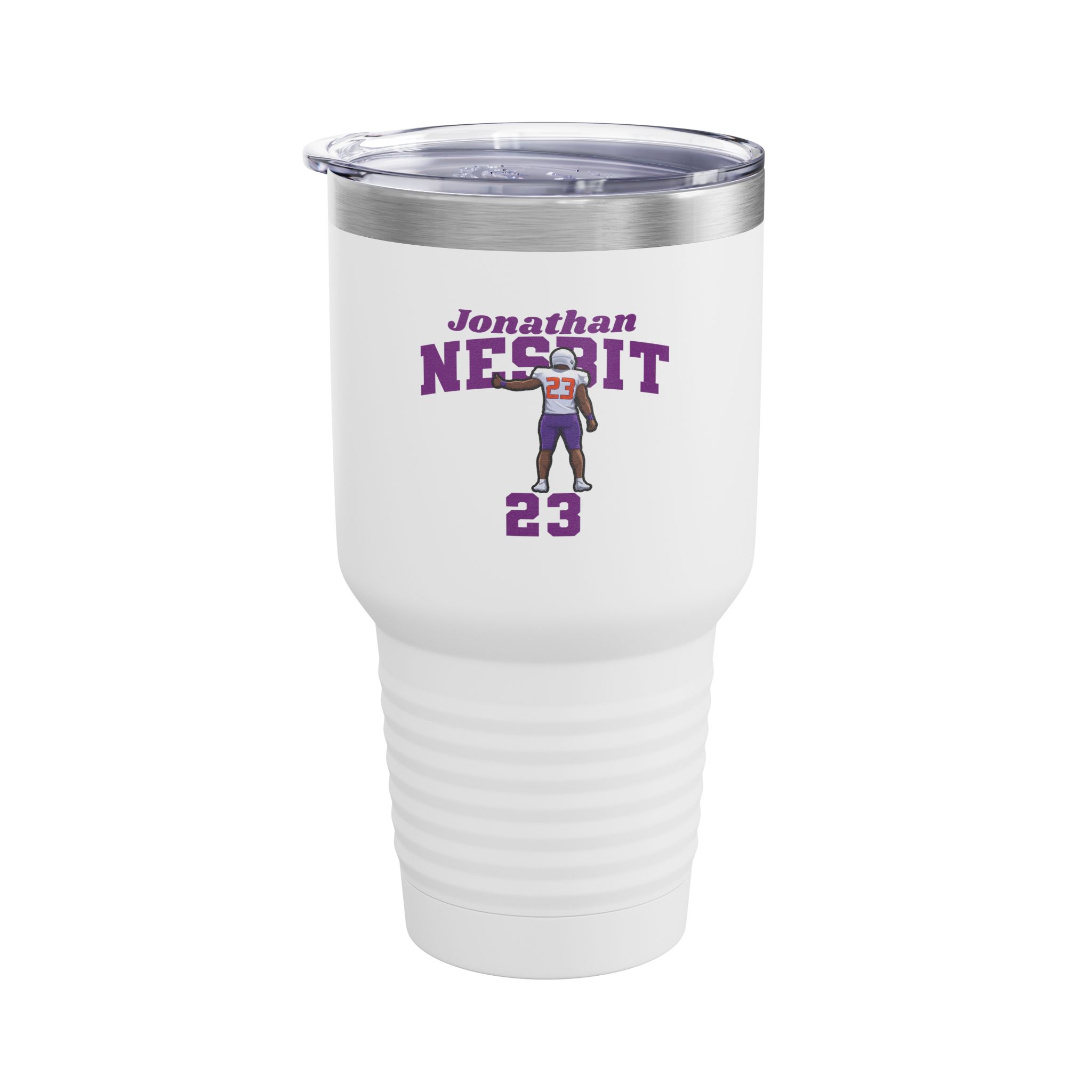 30oz Tumbler — character_signature_arch in White
