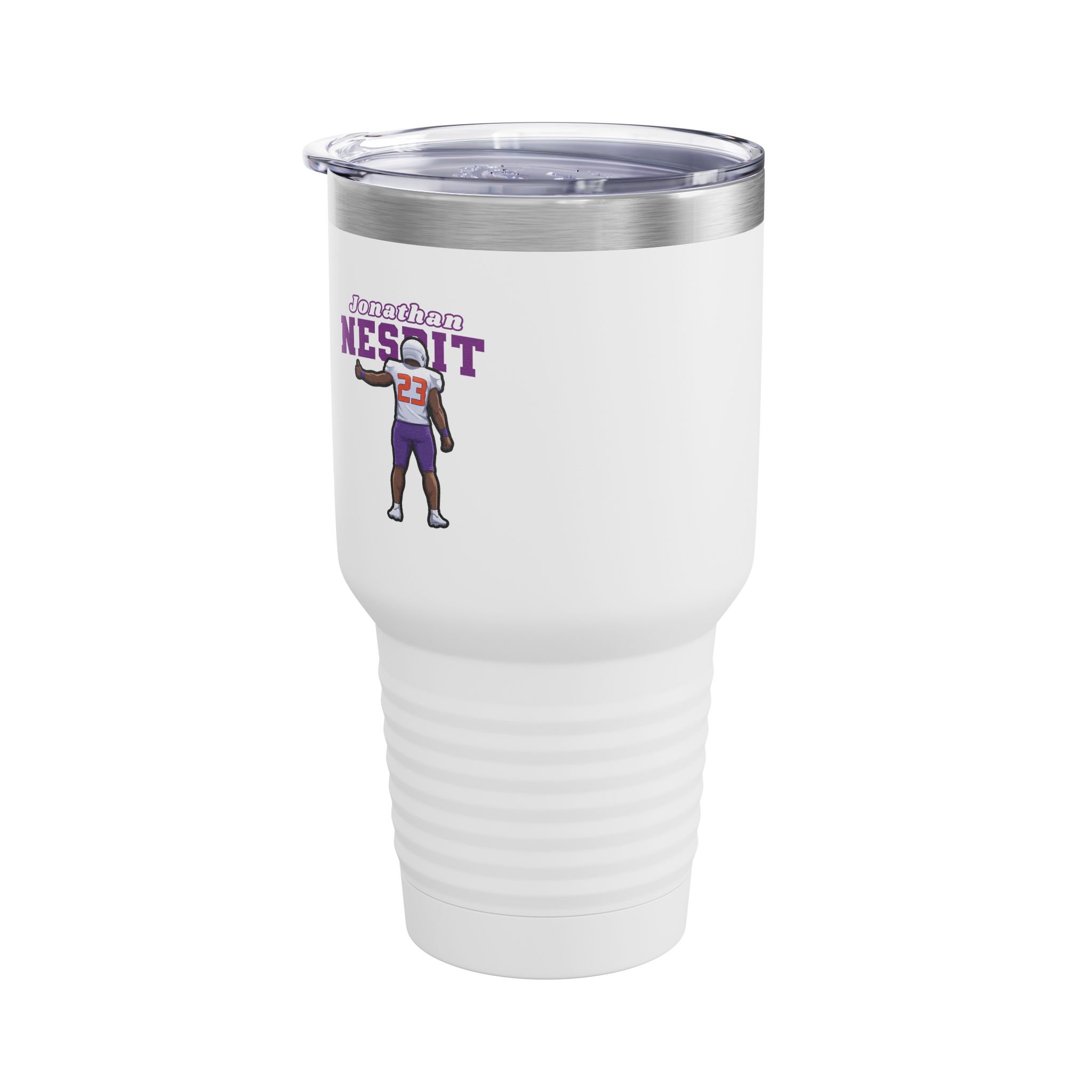 30oz Tumbler — character_name_arch in White