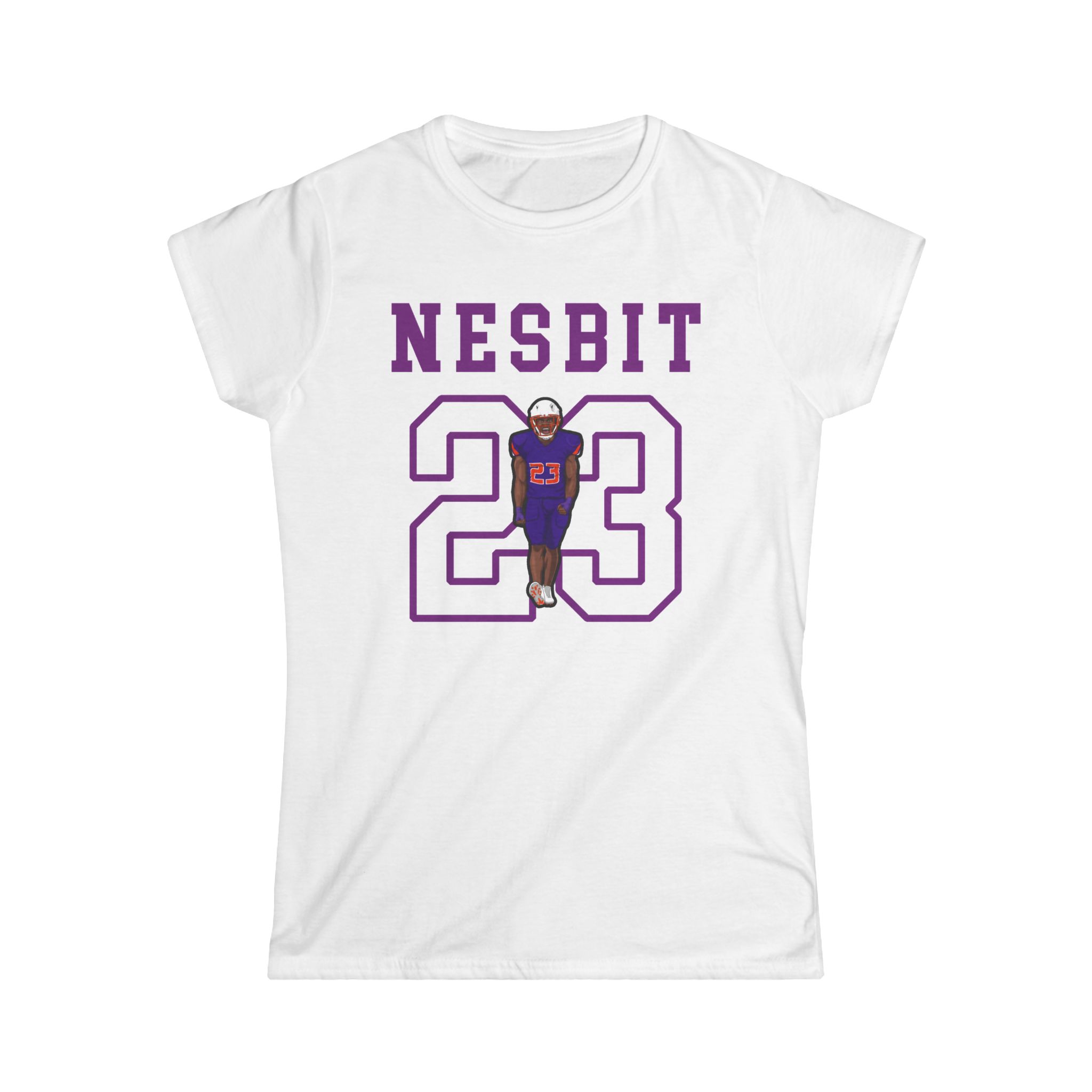 Women's Softstyle Tee — character_shirsey in White