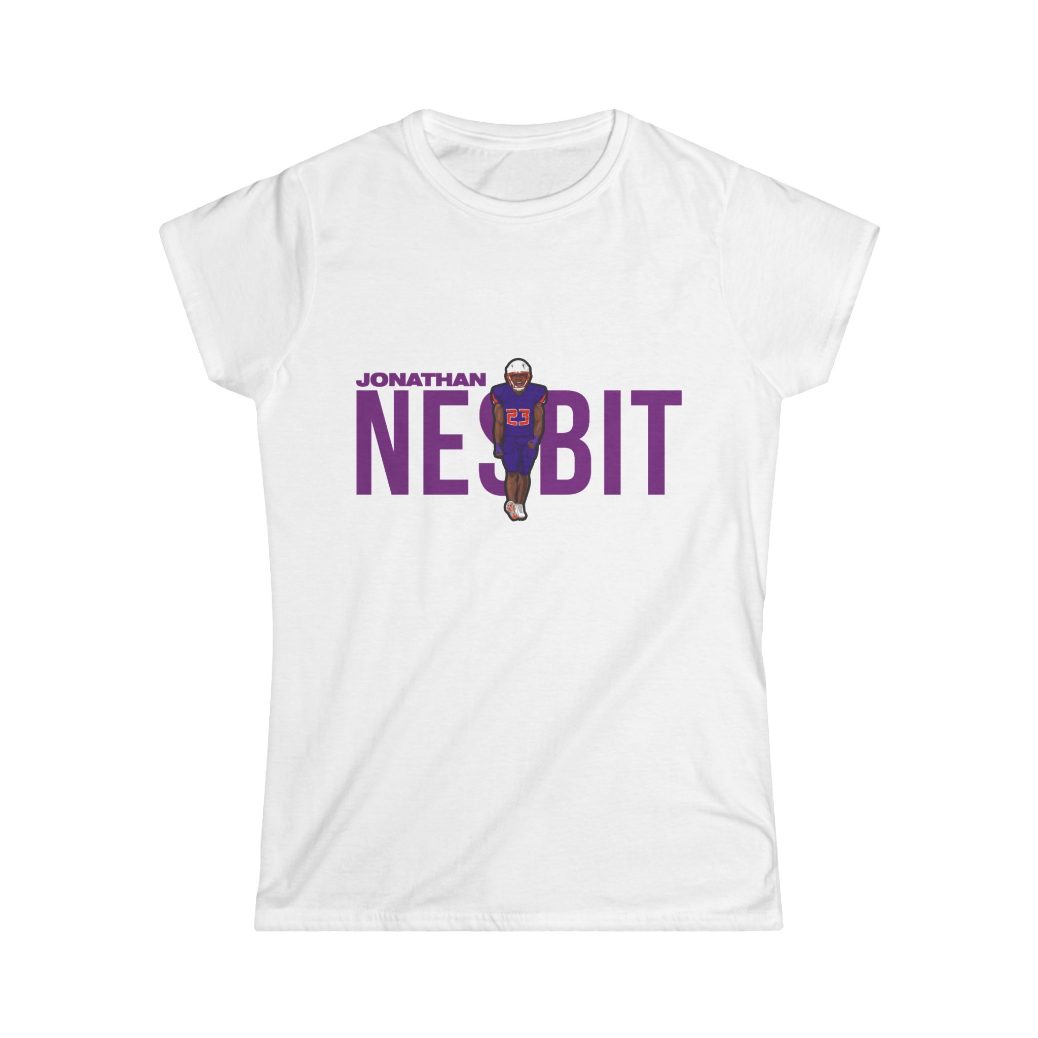 Women's Softstyle Tee — character_player_name in White