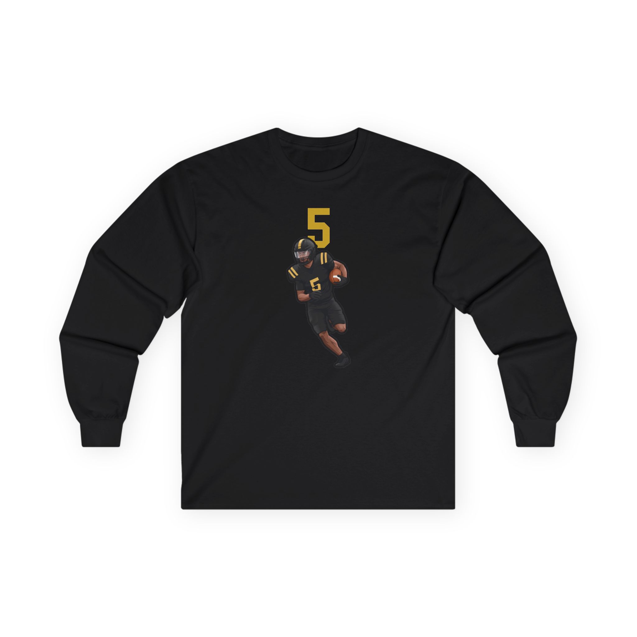 Long Sleeve Tee — character_number_top in Black