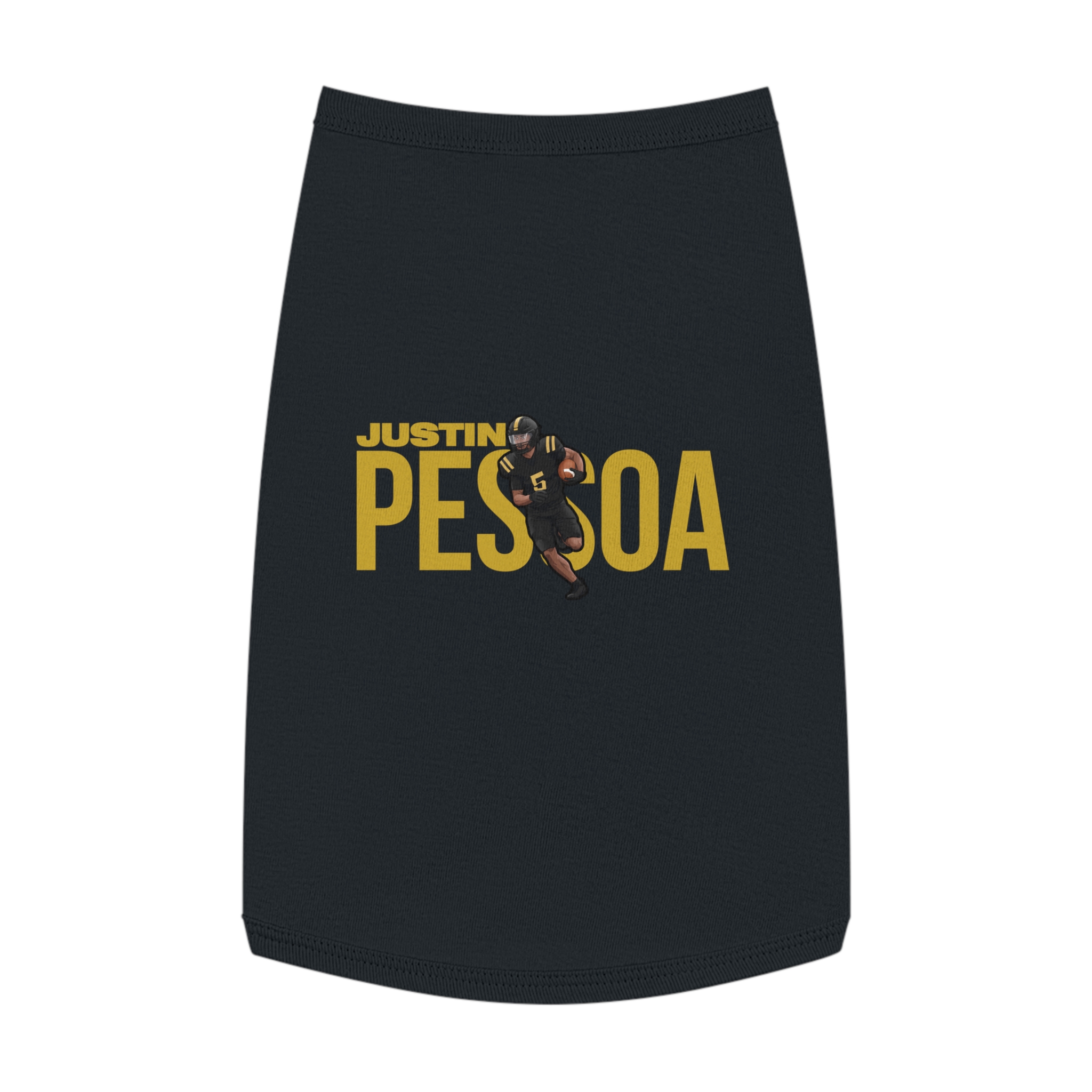 Pet Tank Top — character_player_name in Black