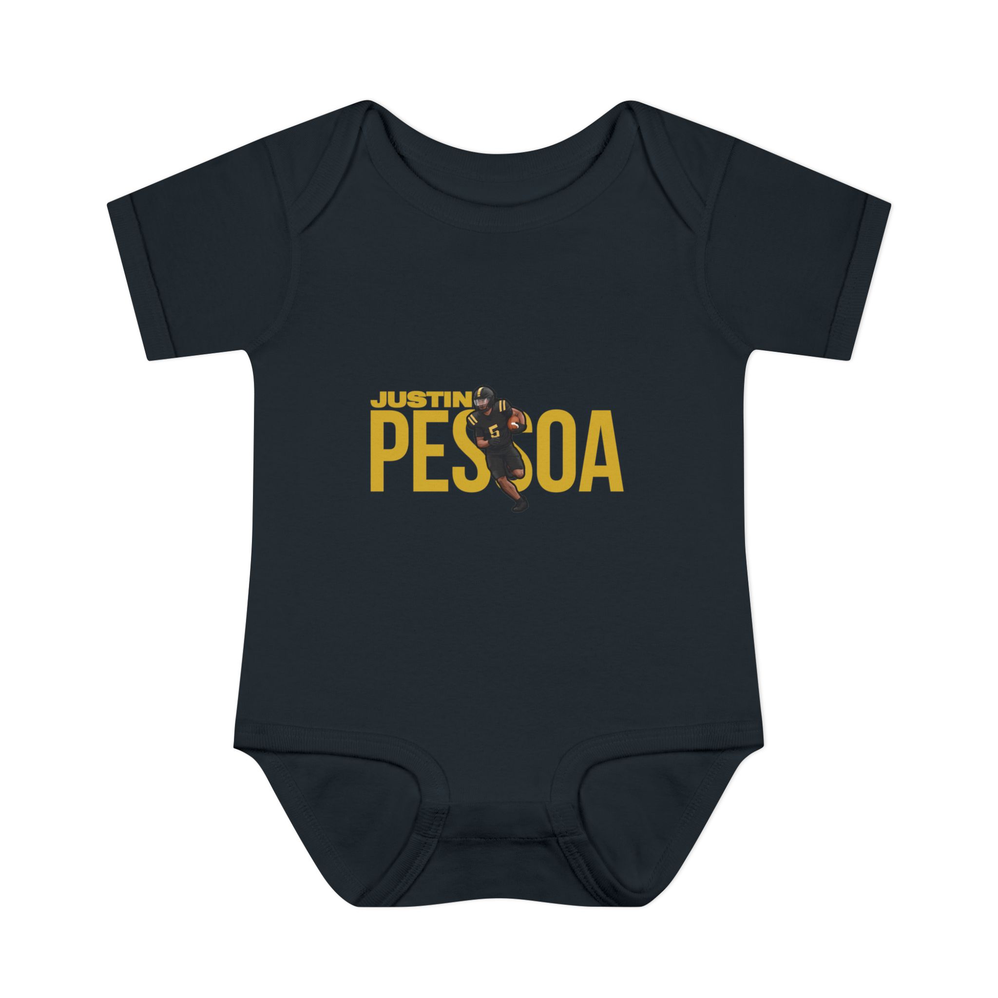 Baby Onesie — character_player_name in Black
