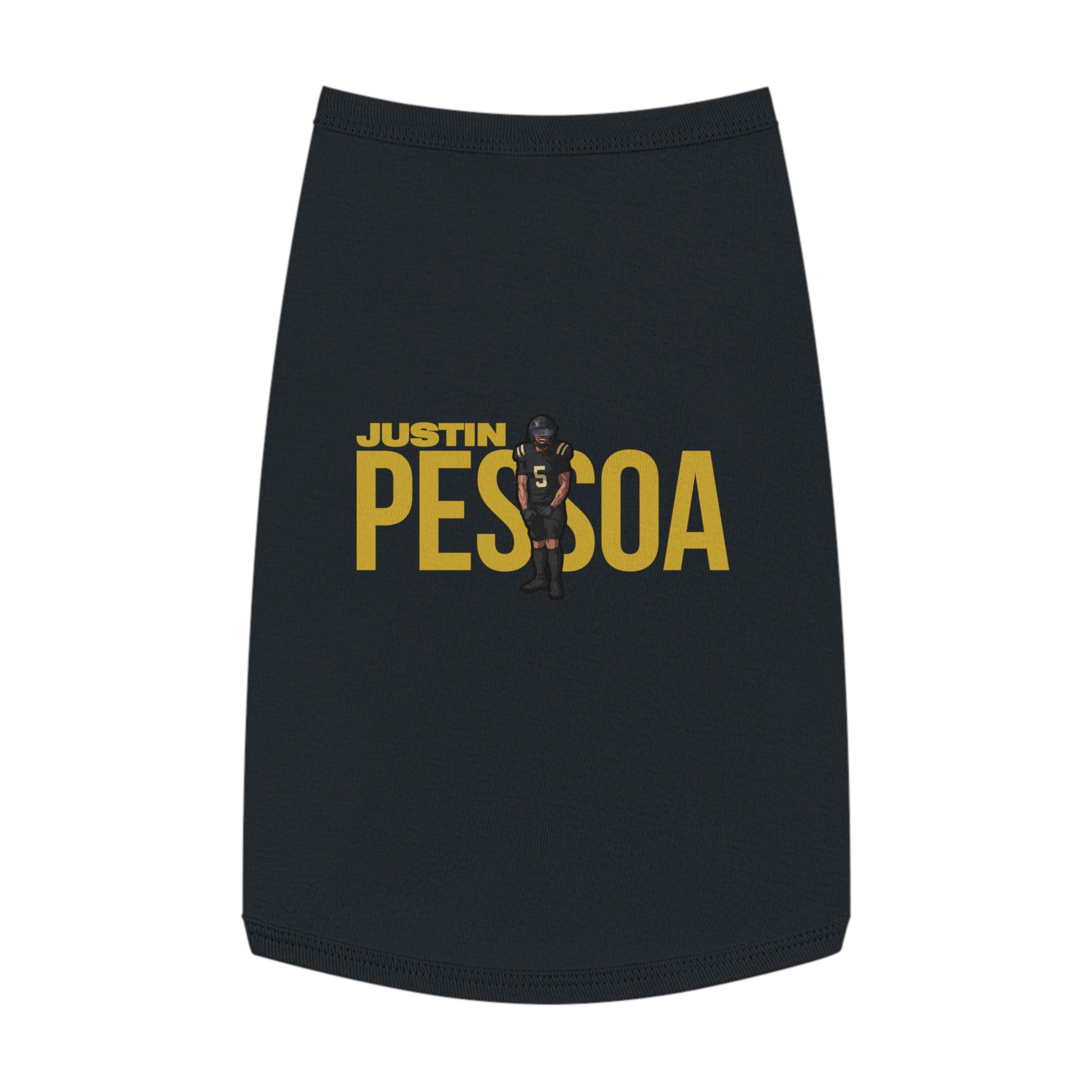 Pet Tank Top — character_player_name in Black