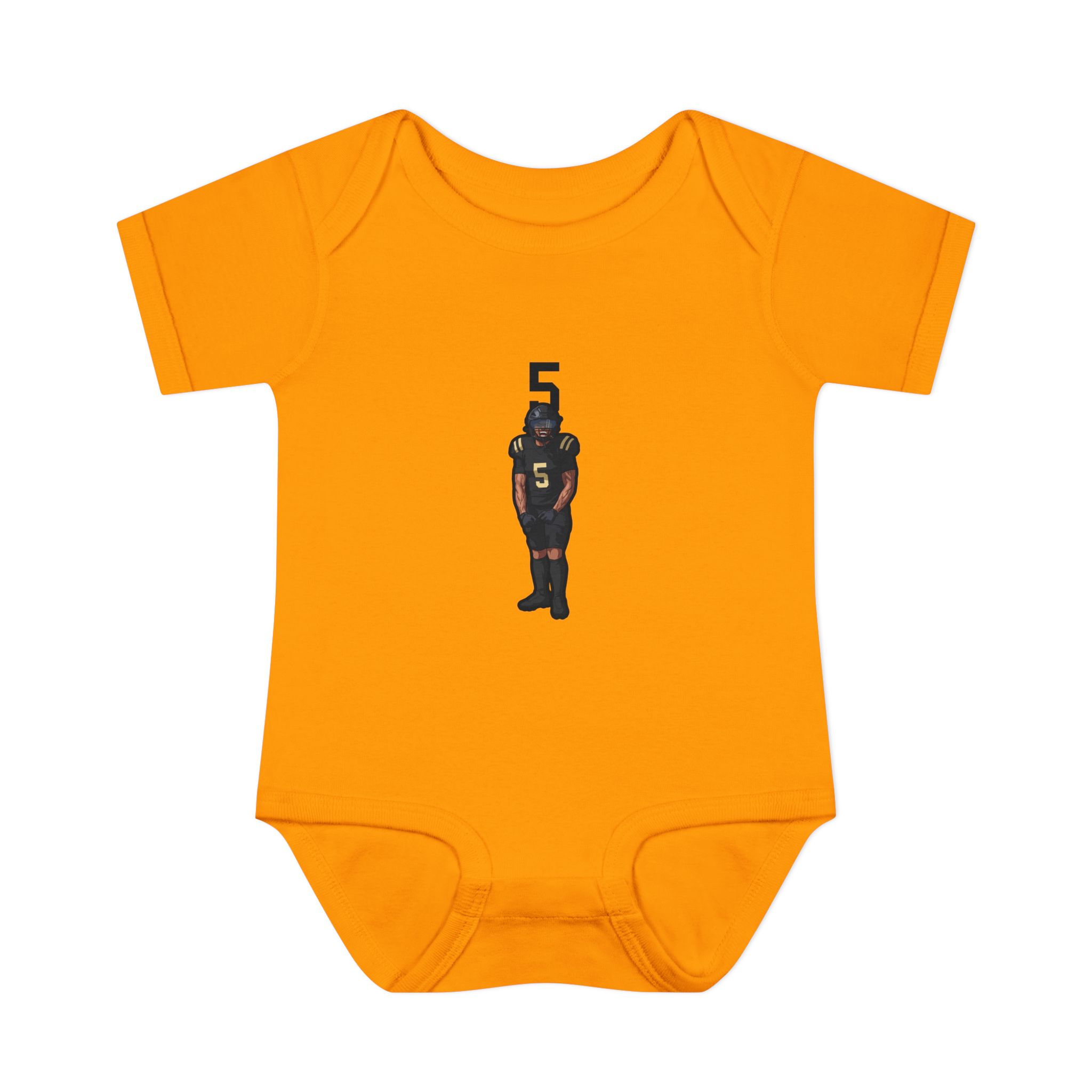 Baby Onesie — character_number_top in Gold