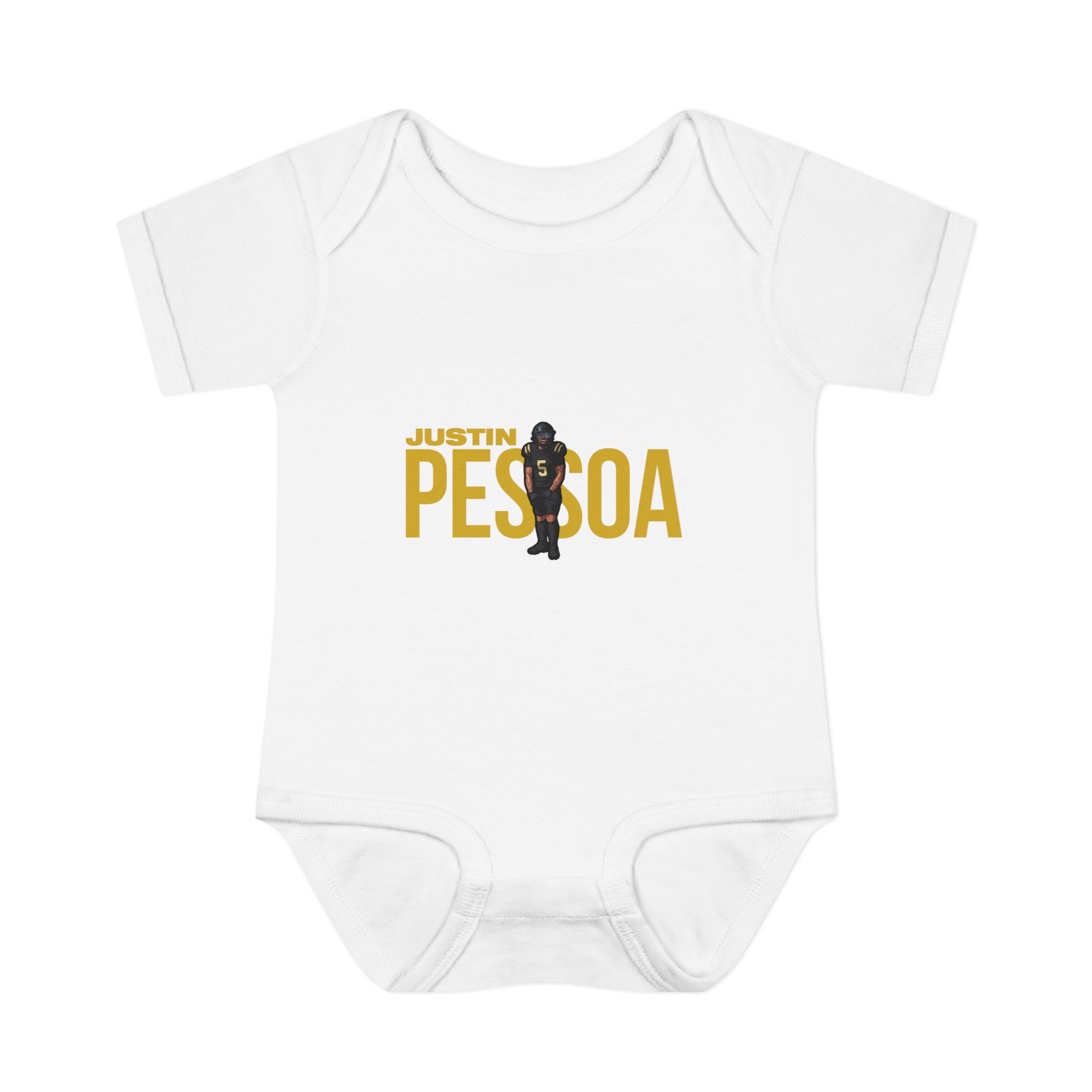 Baby Onesie — character_player_name in White