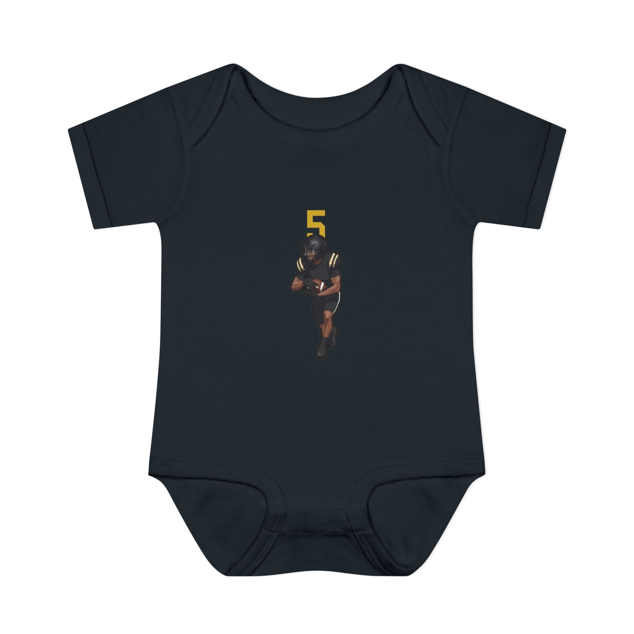 Baby Onesie — character_number_top in Black