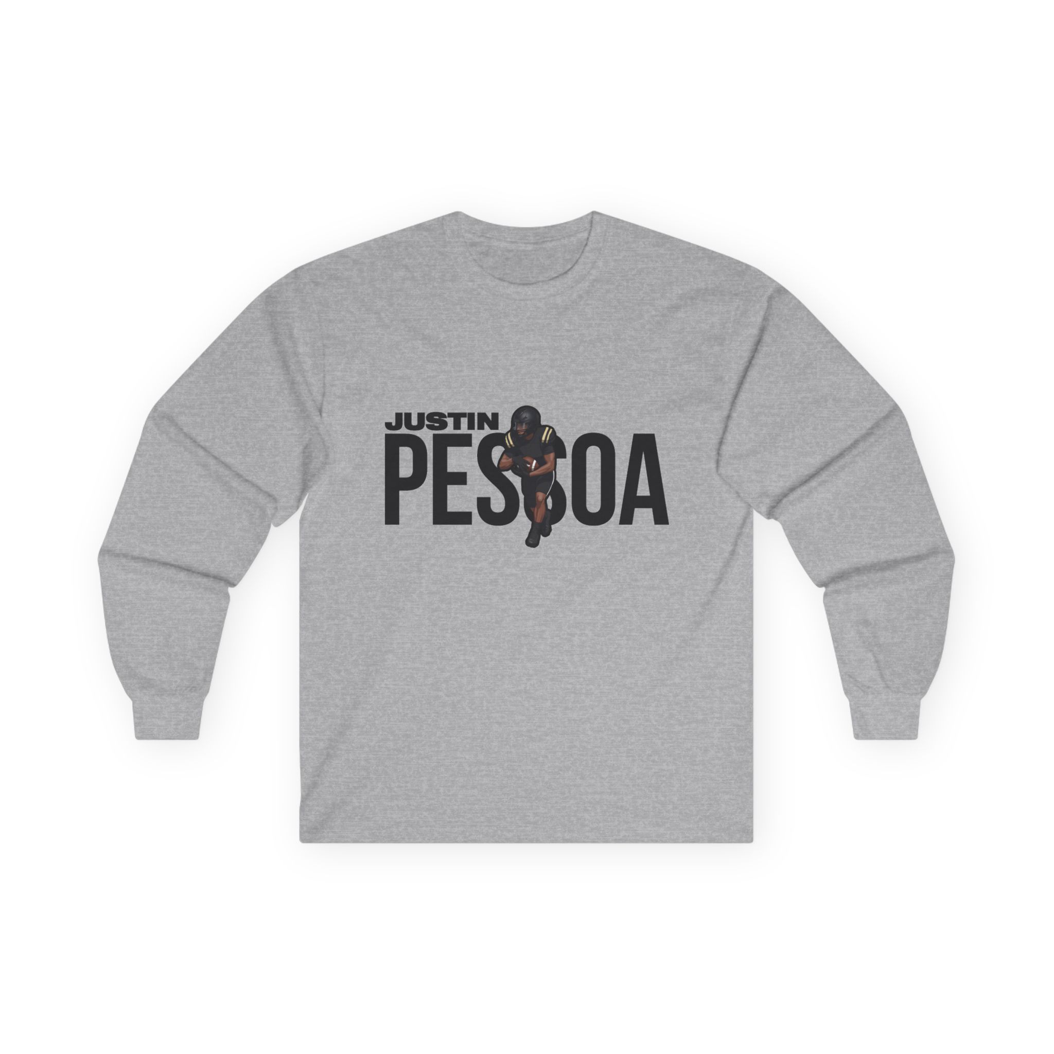 Long Sleeve Tee — character_player_name in Grey