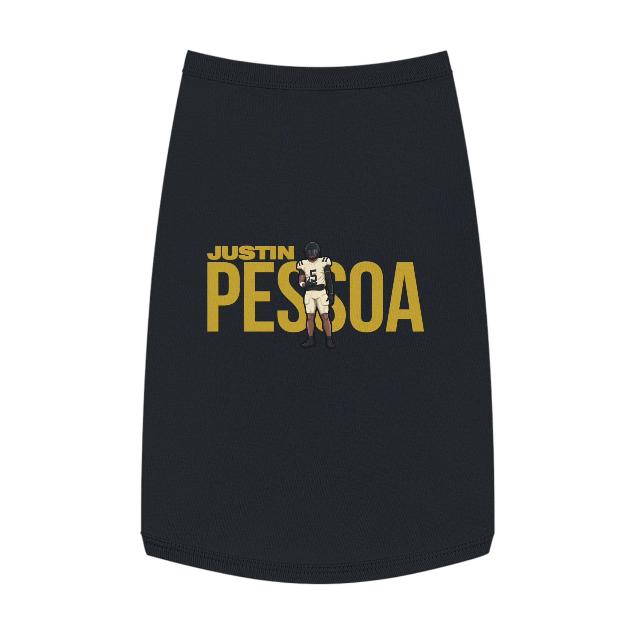 Pet Tank Top — character_player_name in Black
