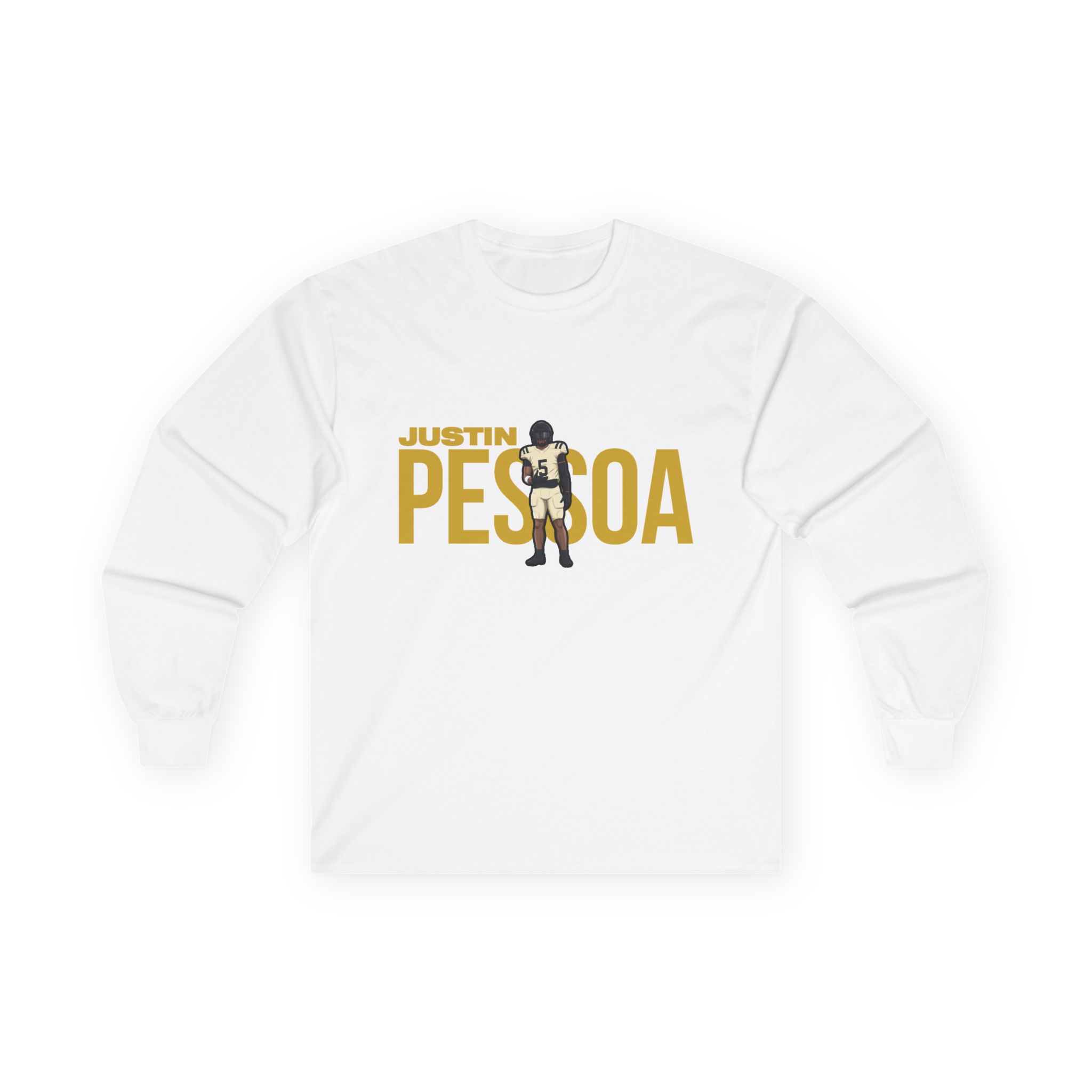 Long Sleeve Tee — character_player_name in White