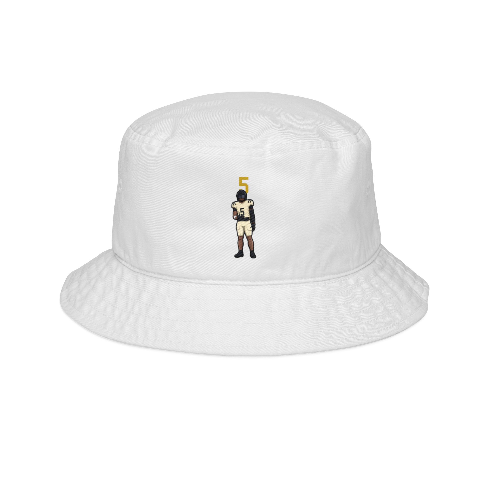 Bucket Hat — character_number_top in White