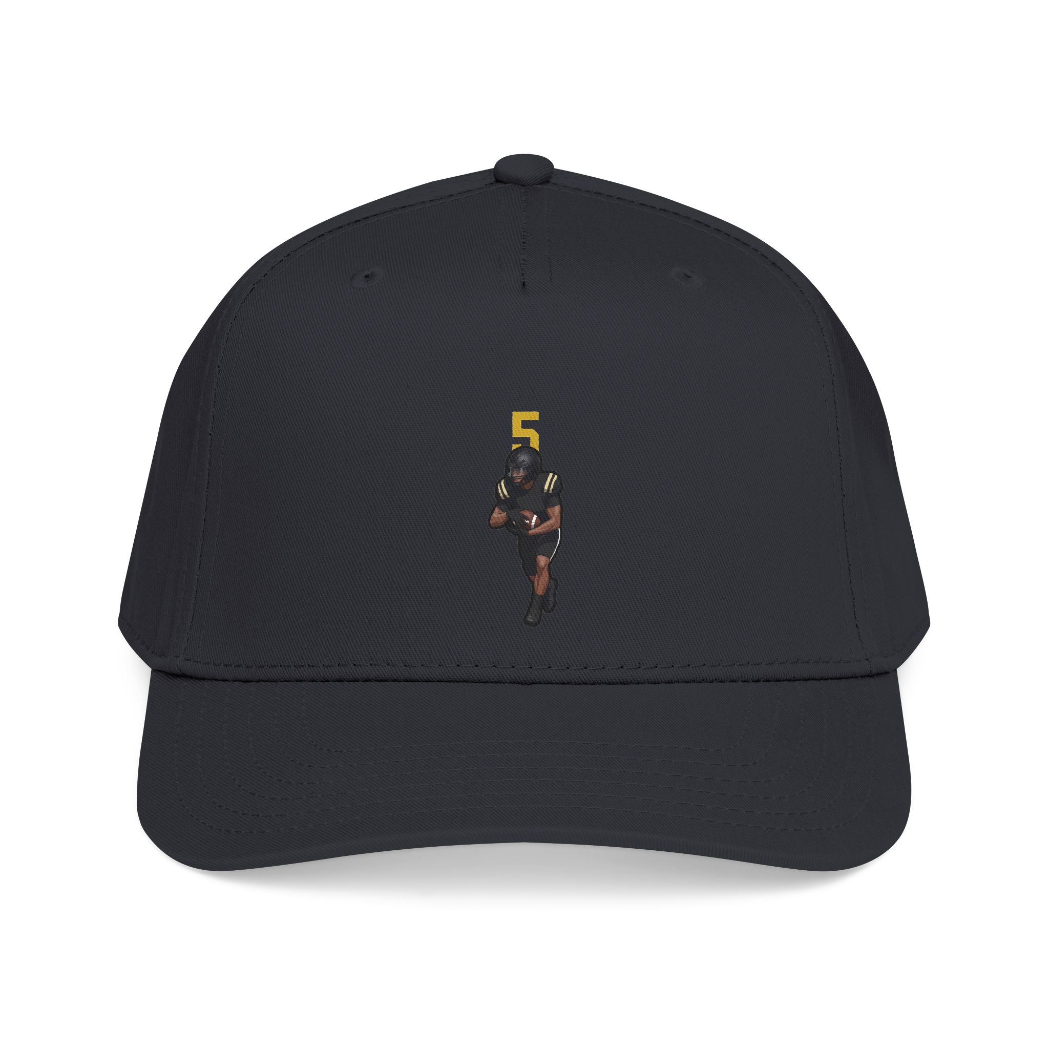 Baseball Cap — character_number_top in Black