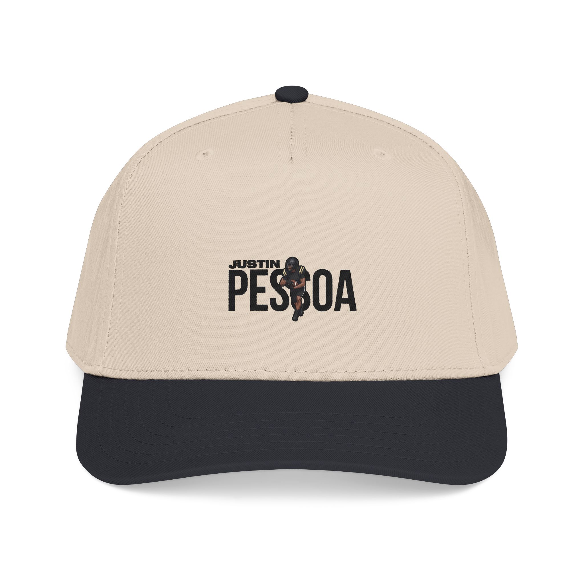 Baseball Cap — character_player_name in Black / Natural
