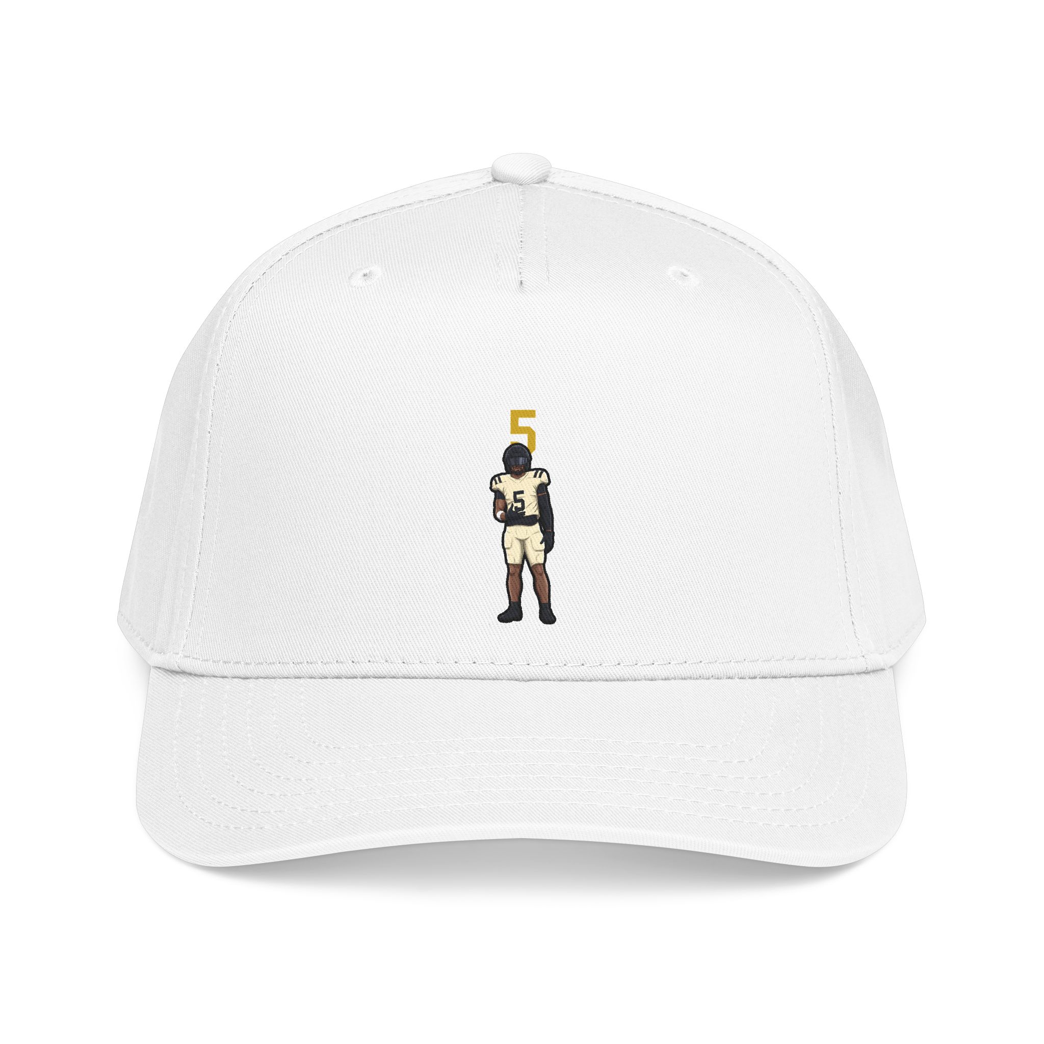 Baseball Cap — character_number_top in White
