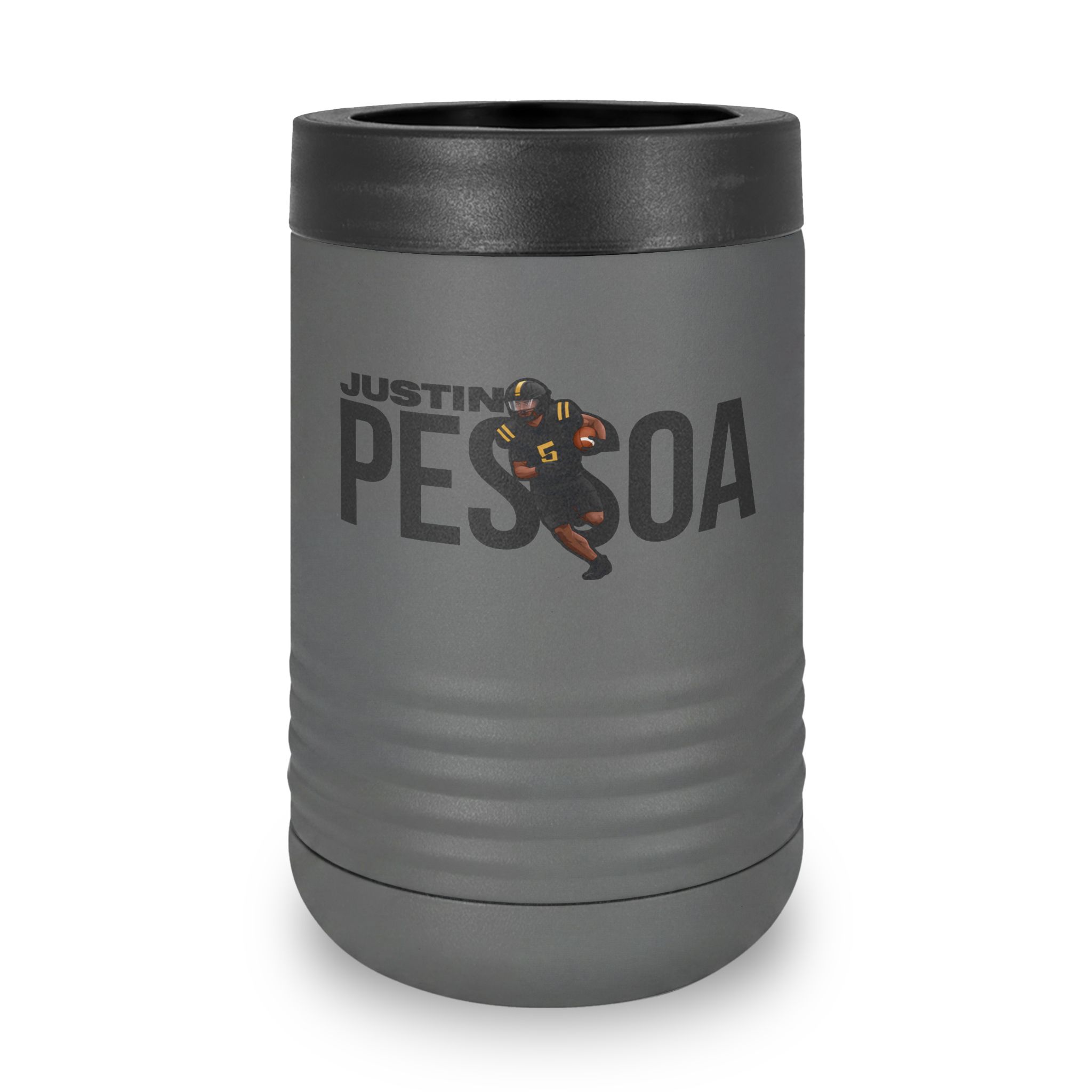 Stainless Can Cooler — character_player_name in Grey