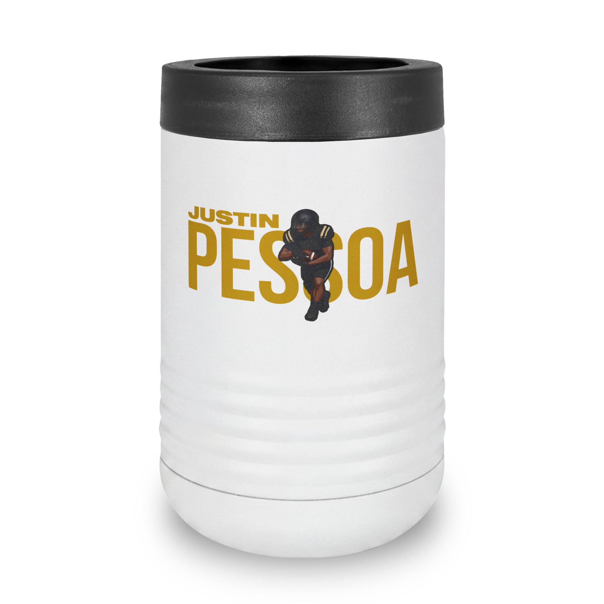 Stainless Can Cooler — character_player_name in White