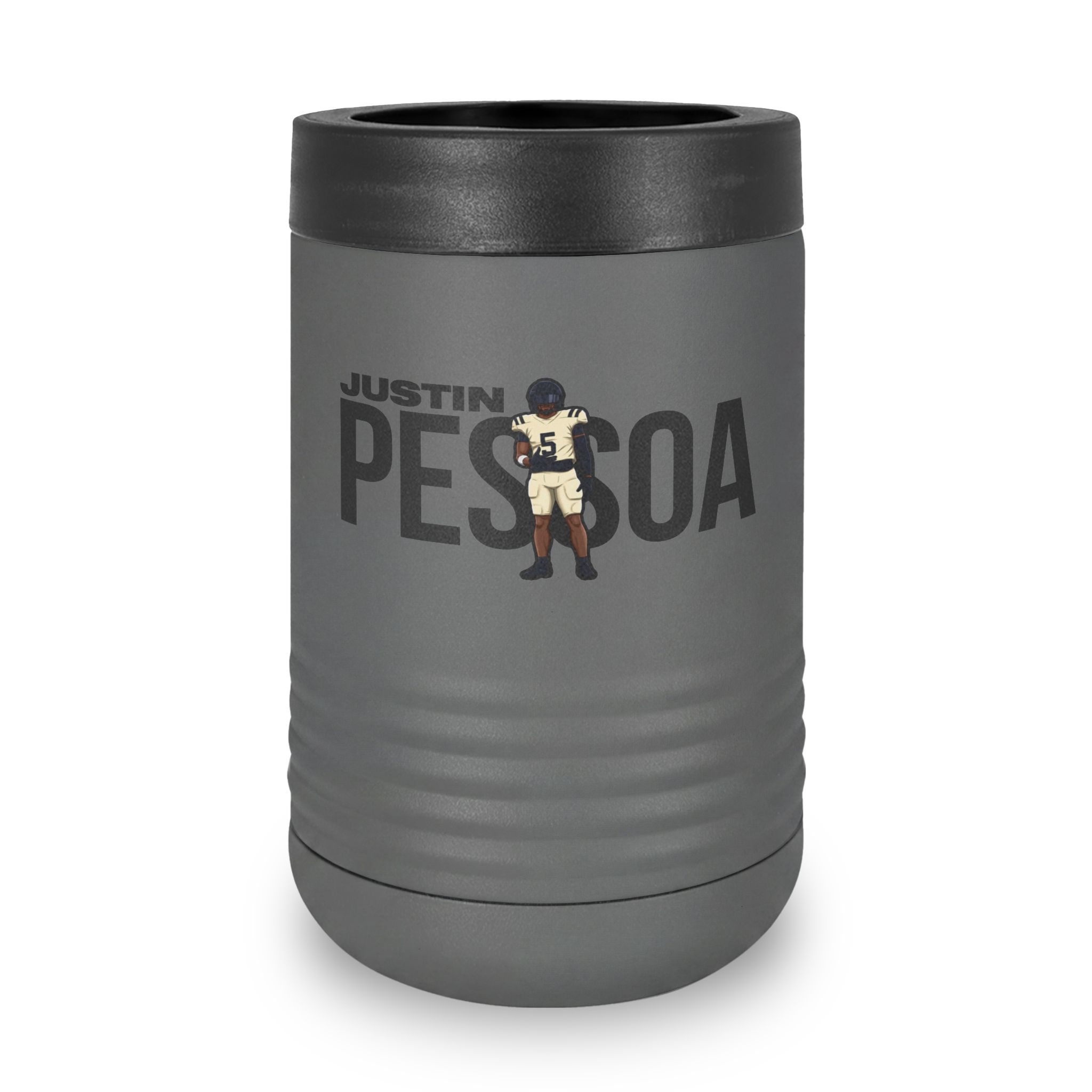 Stainless Can Cooler — character_player_name in Grey