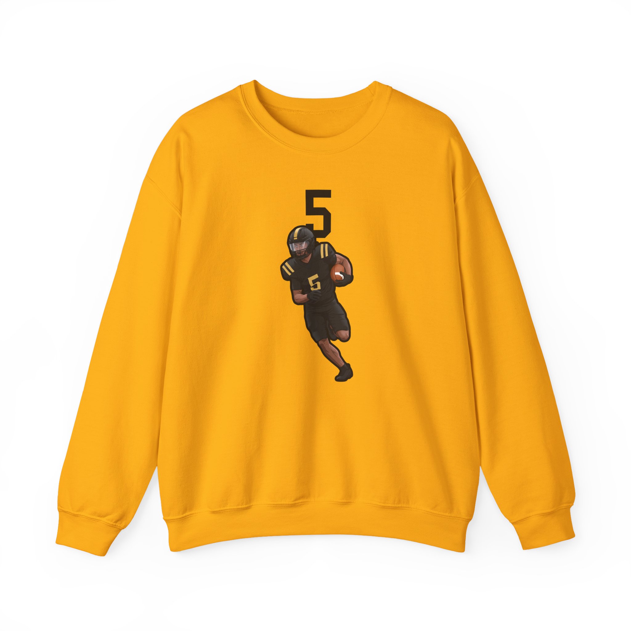 Crewneck Sweatshirt — character_number_top in Gold