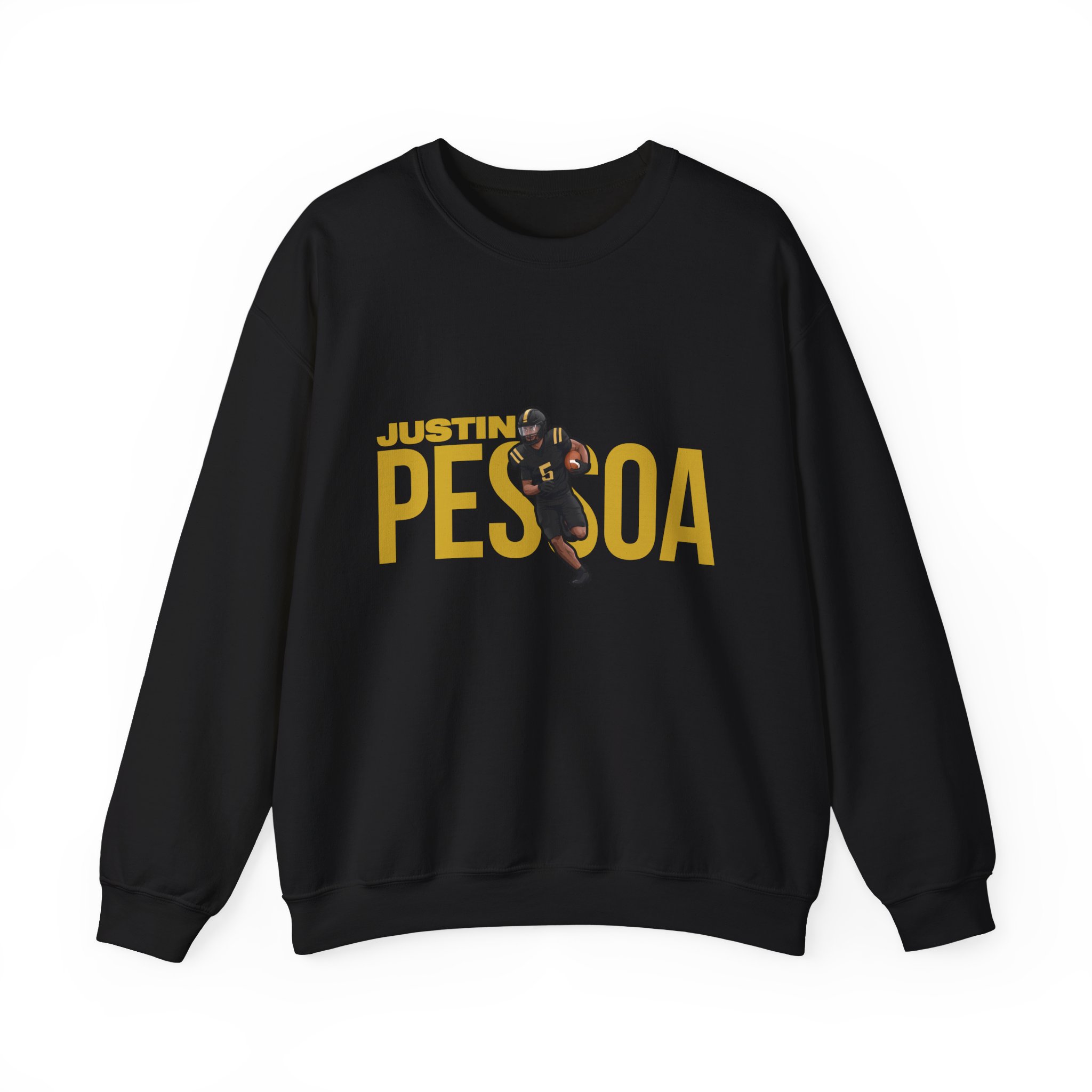 Crewneck Sweatshirt — character_player_name in Black