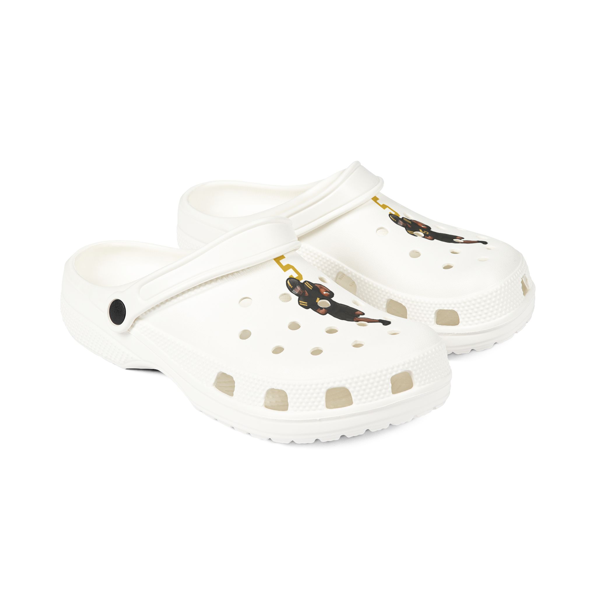 Rubber Clogs — character_number_top in White