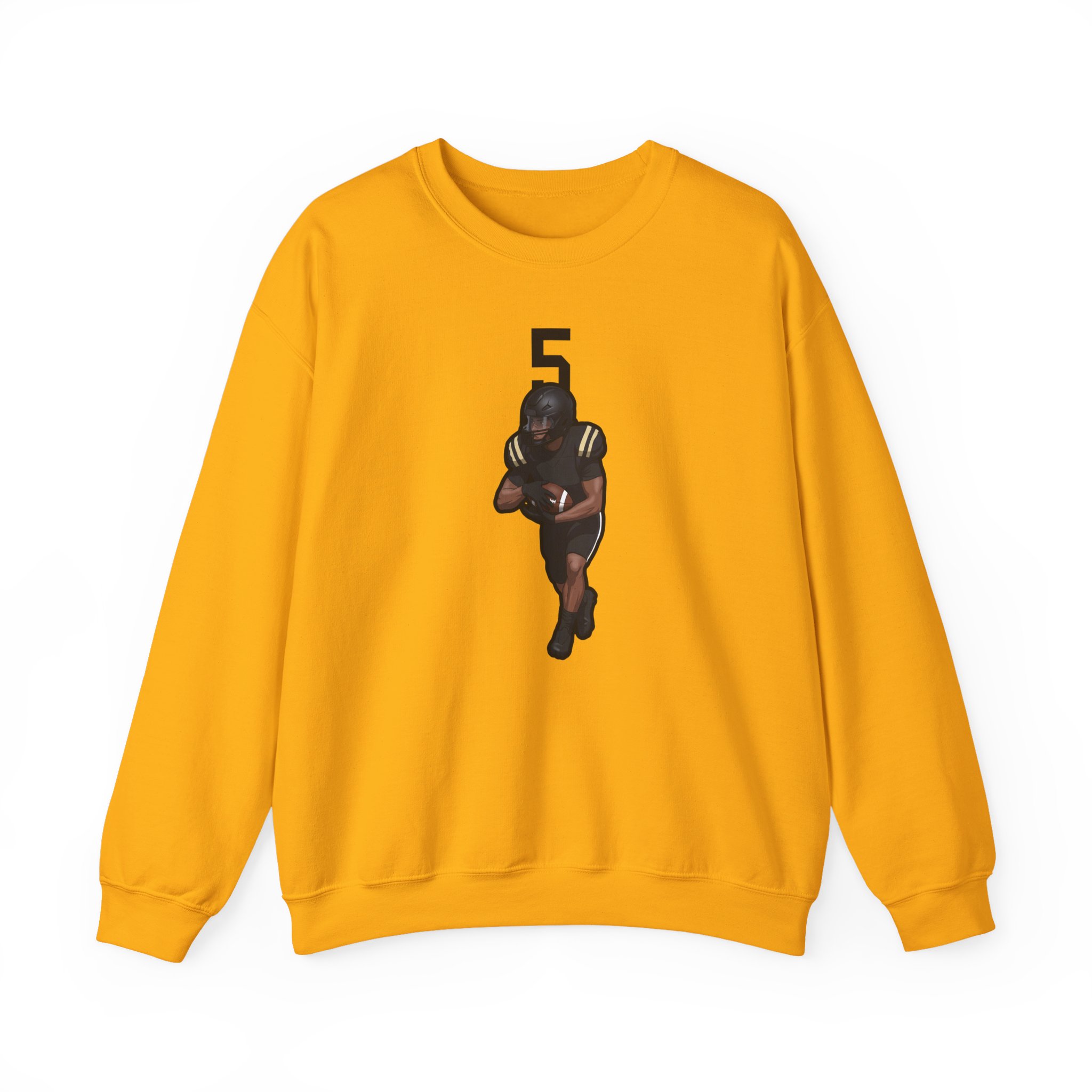 Crewneck Sweatshirt — character_number_top in Gold