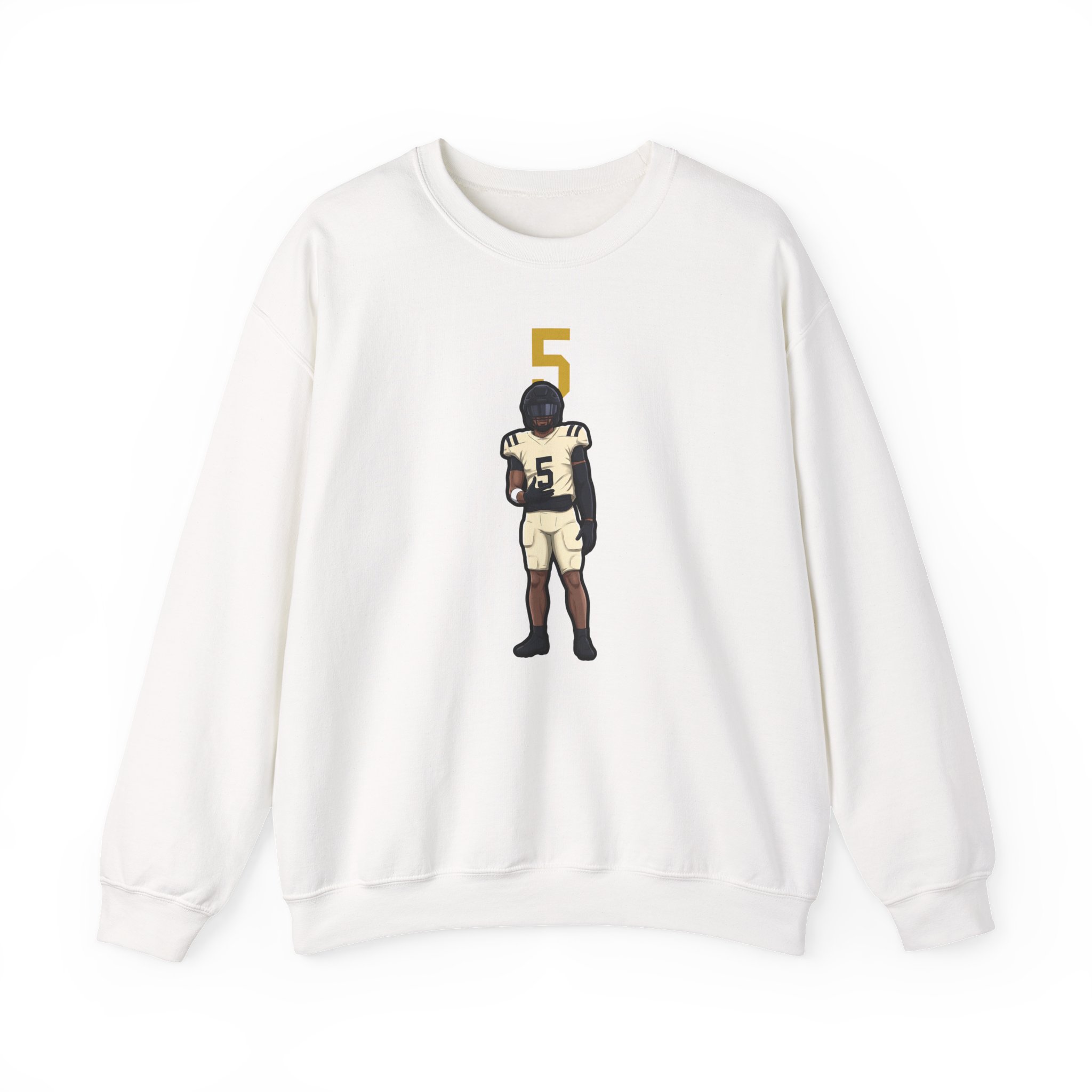Crewneck Sweatshirt — character_number_top in White