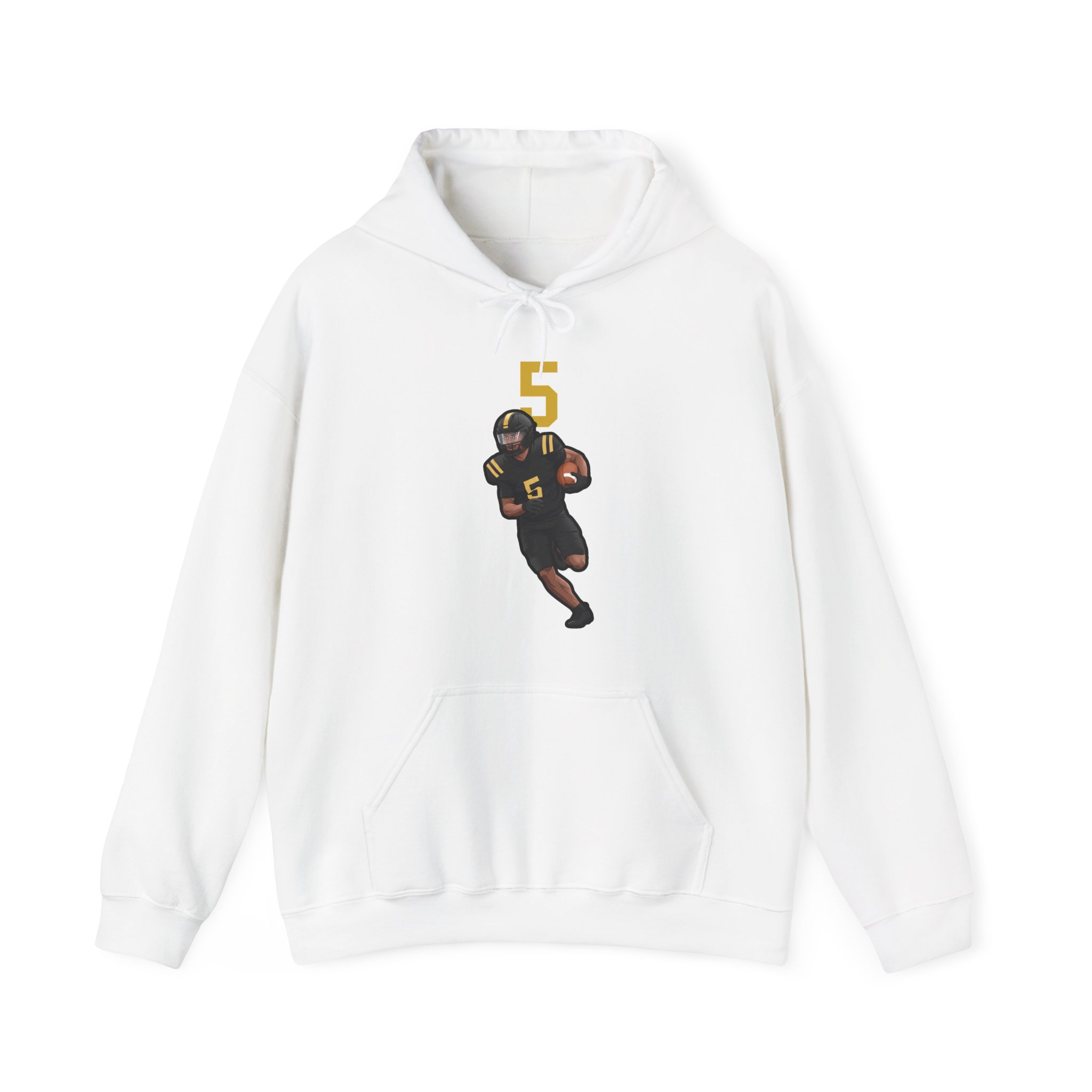 Hoodie — character_number_top in White
