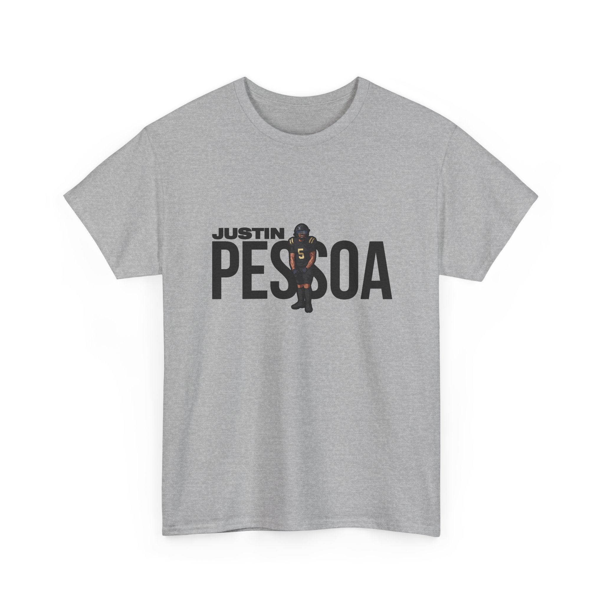 Tee — character_player_name in Grey