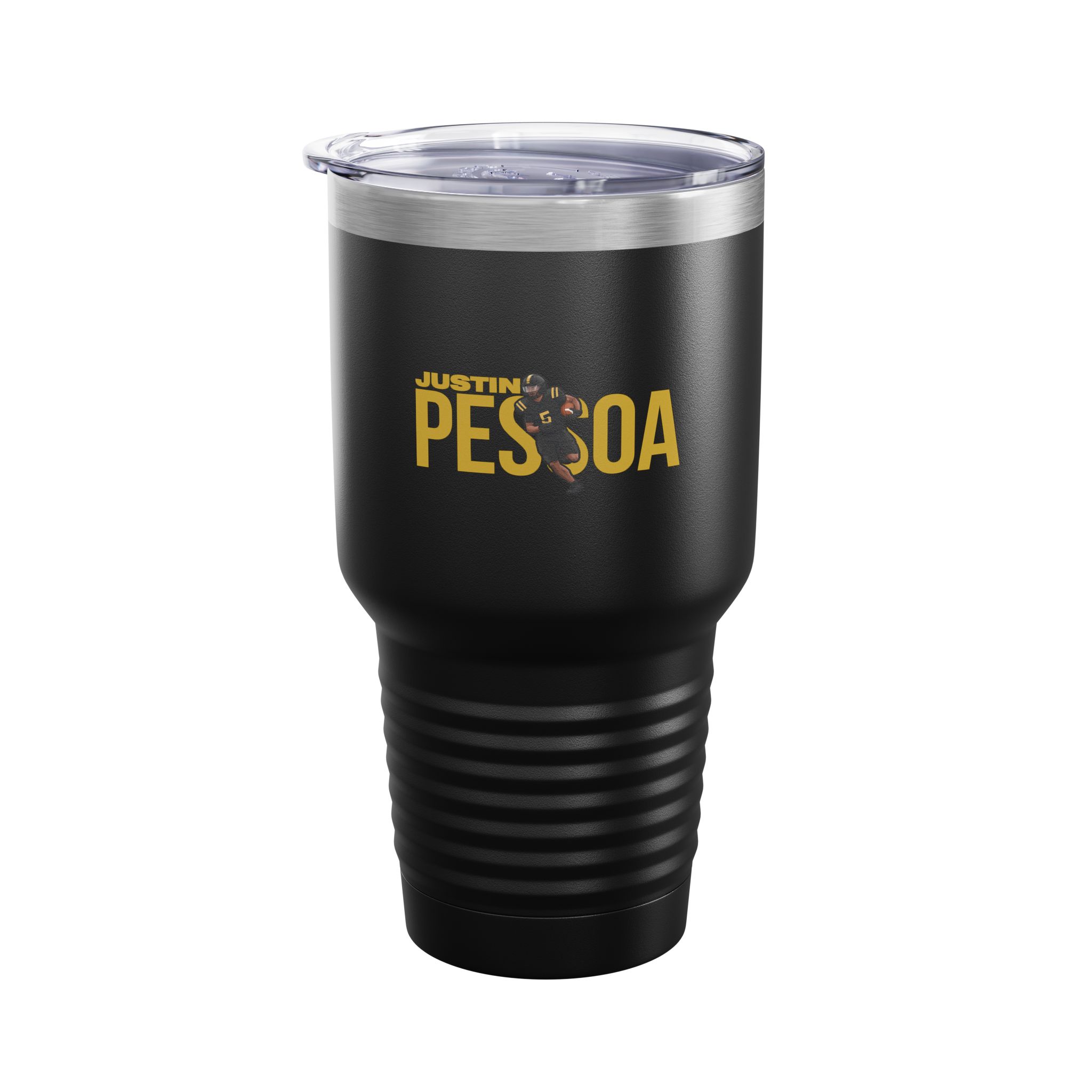 30oz Tumbler — character_player_name in Black